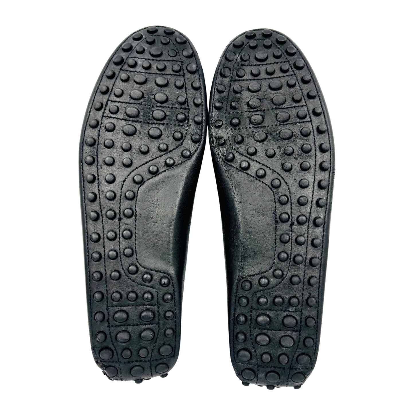 Tod's Men's T Logo Black Leather Loafers (Size 44)