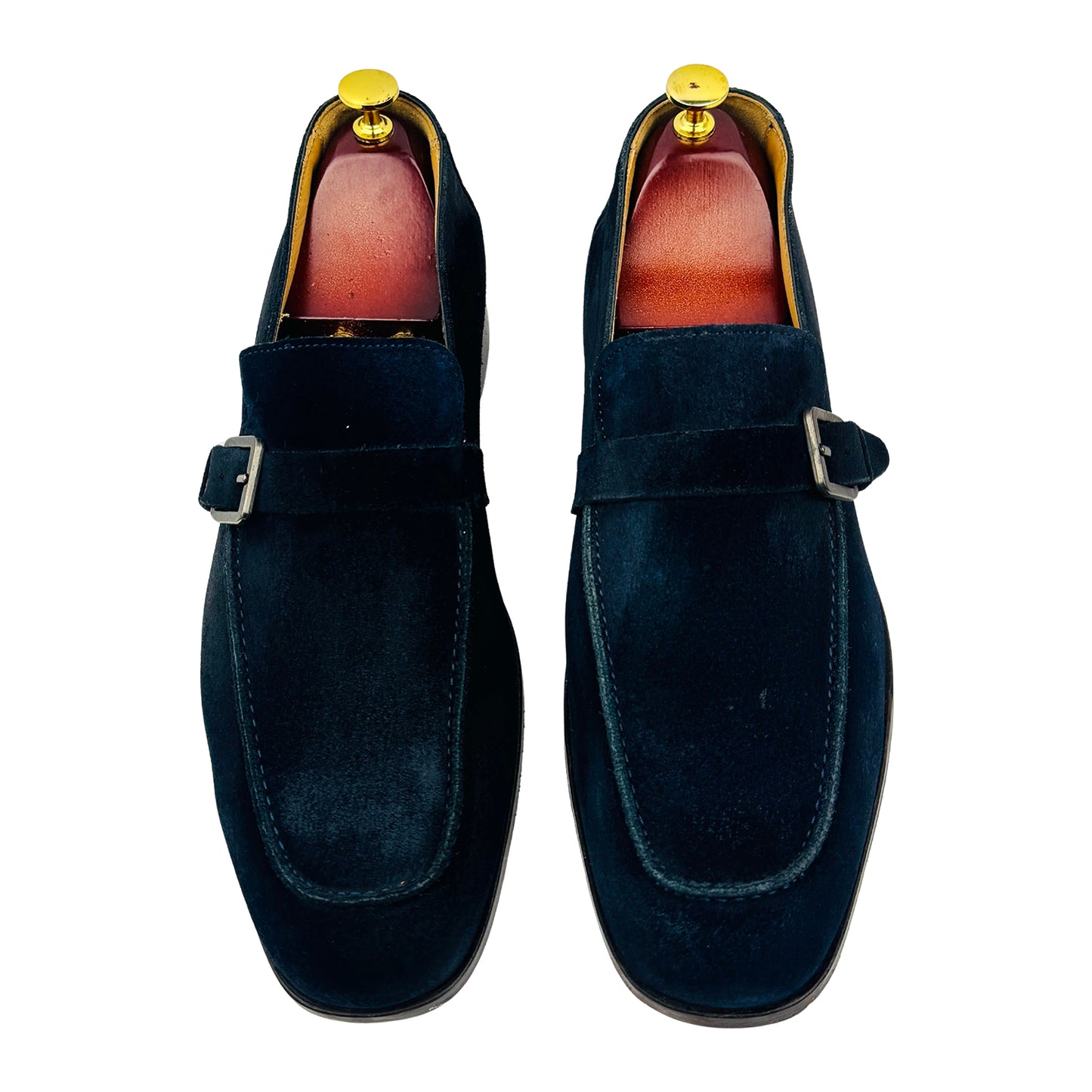 Emidio Tucci Men's Navy Suede Loafers (Size 45)