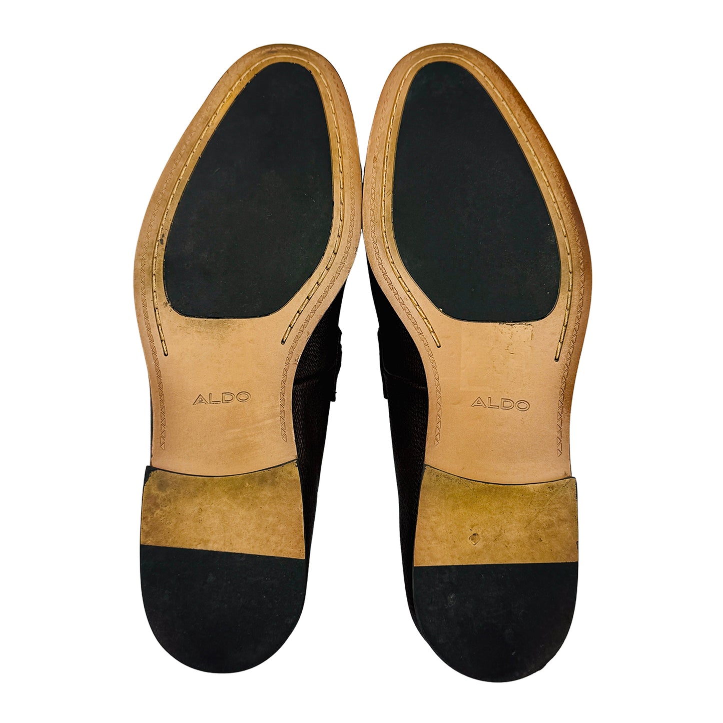 Aldo Men's Brown Leather Loafers (Size 42/42.5)