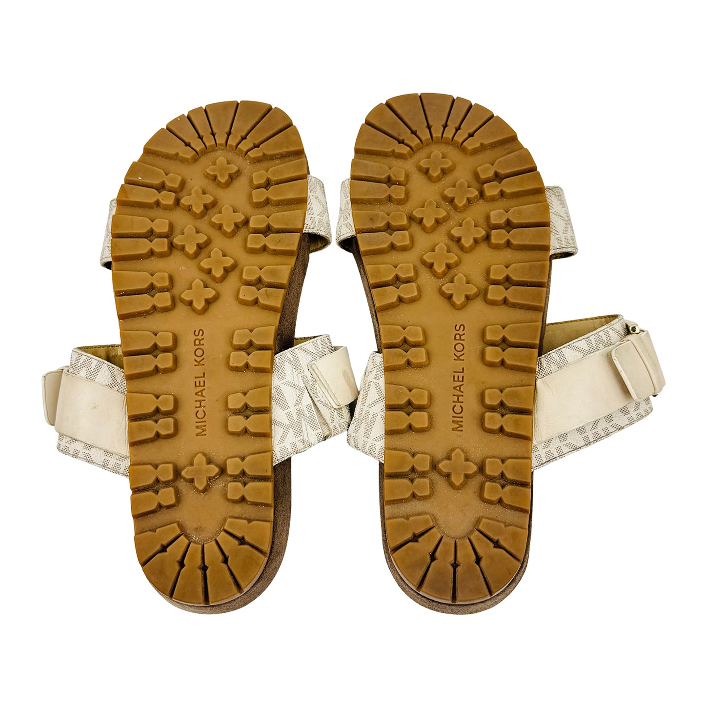 Michael Kors Mylah Off-White Sandal Slides (Size 38)