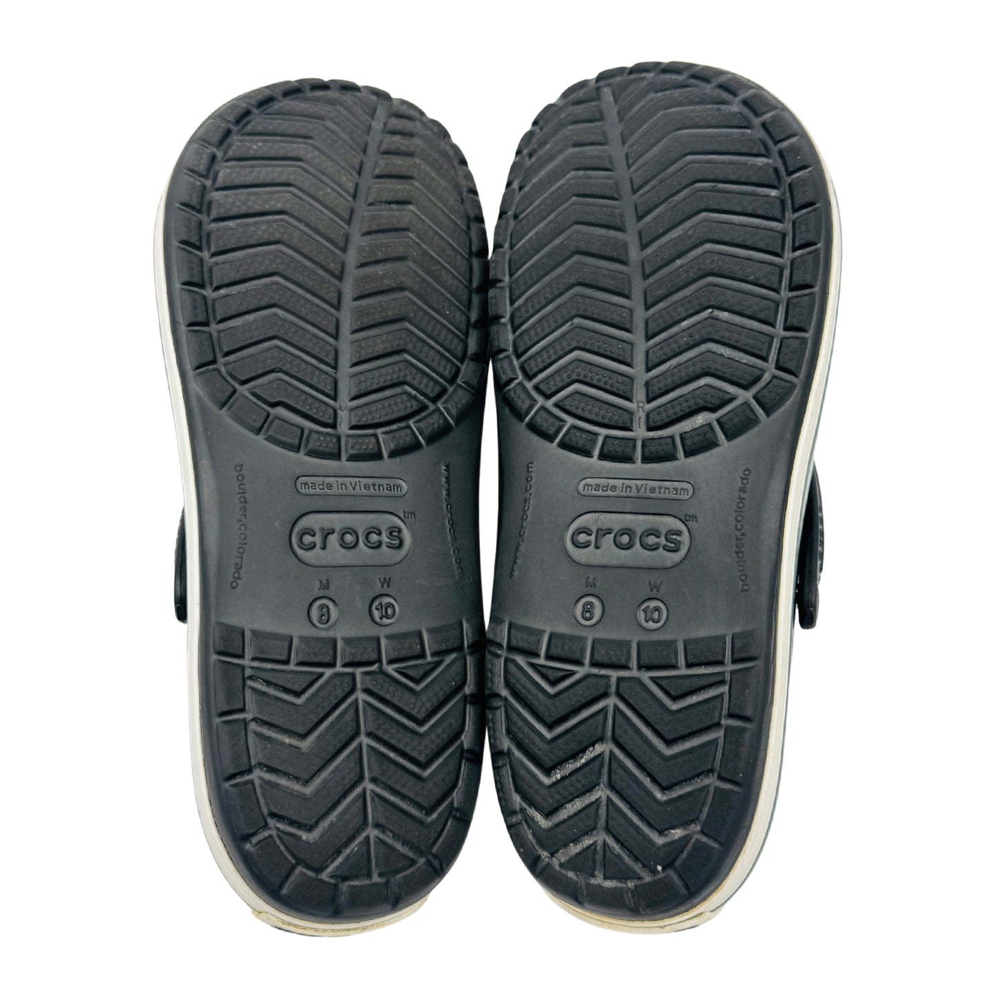 Crocs Crocband Black Clogs (Size 40/40.5) - 11016