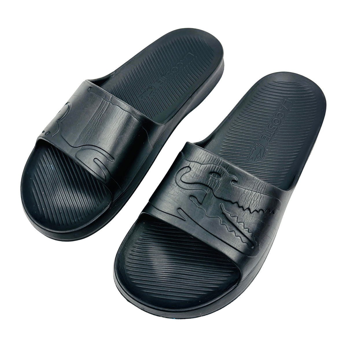 Lacoste Croco 2.0 Black Slides (Size 41) - 43CMA0018-02H