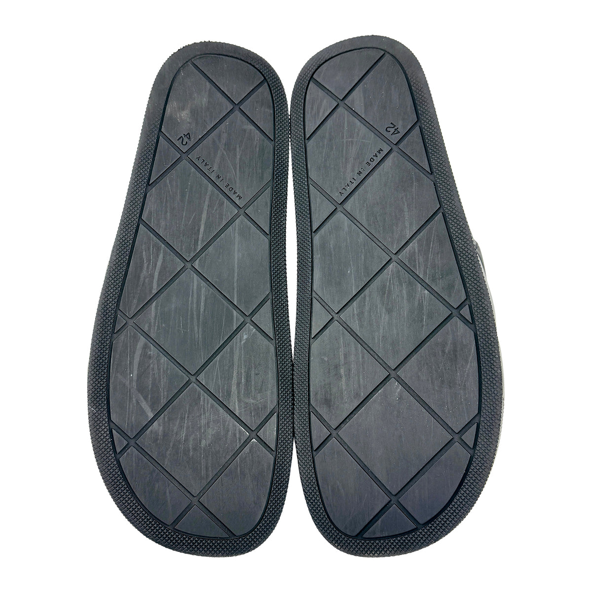 Bottega Veneta The Slider Black Rubber Slides (Size 42)