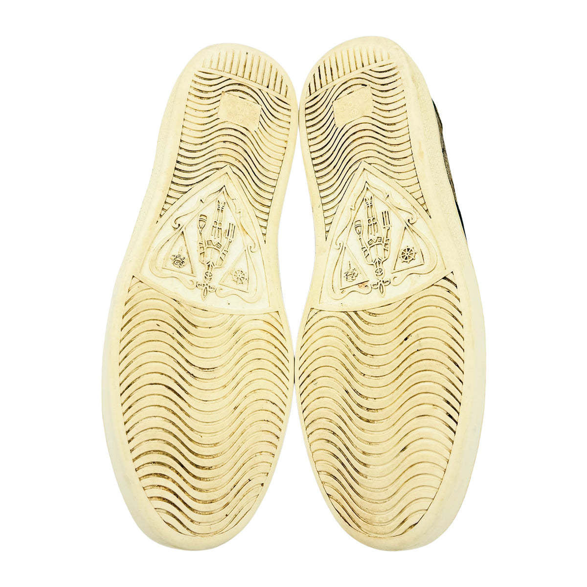 Gucci Ace GG Supreme 'Bees' Ebony Gold Sneakers (Size 41/41.5)