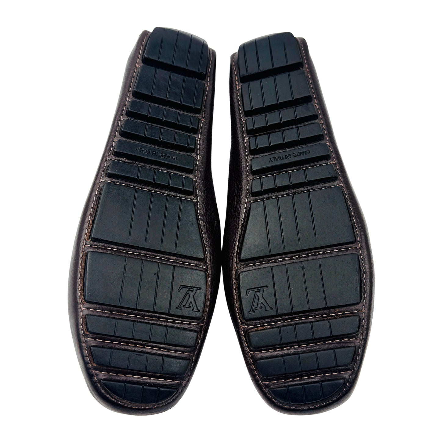 Louis Vuitton Dark Brown Leather Loafers (Size 37.5)