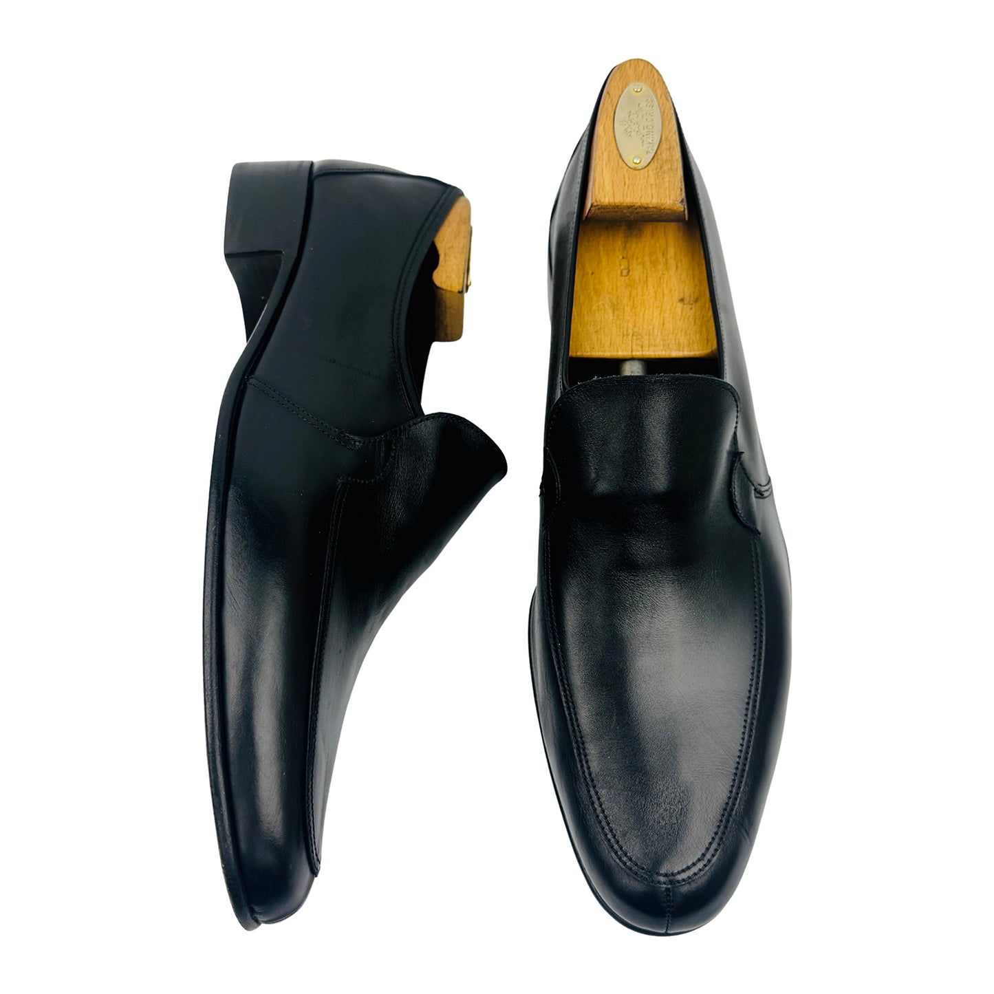 Bally Men's Black Leather Dress Shoes (Size 44.5)