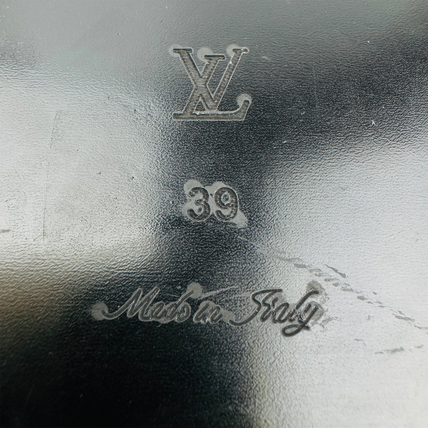 Louis Vuitton Nomad Black Italy Made Sandals (Size 39)