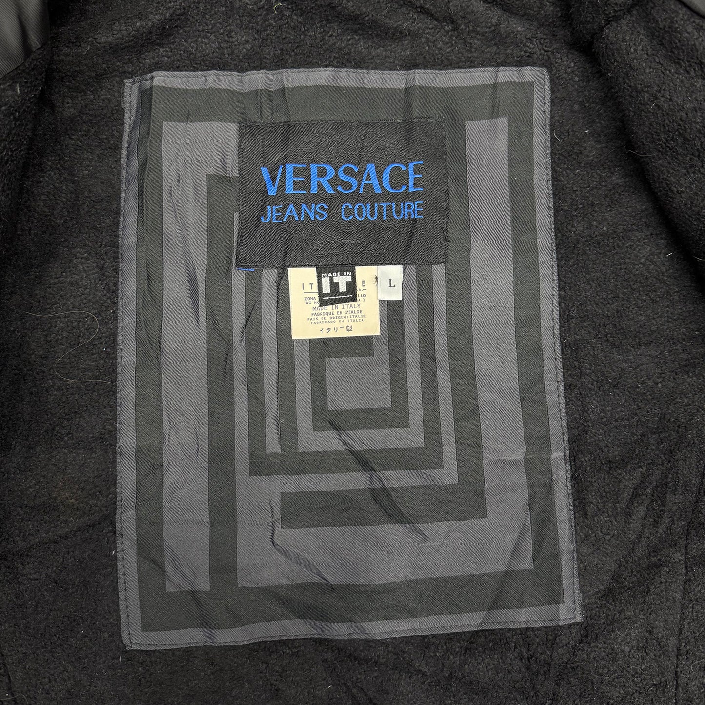 Versace Jeans Couture Black Jacket (Size Medium/Large)