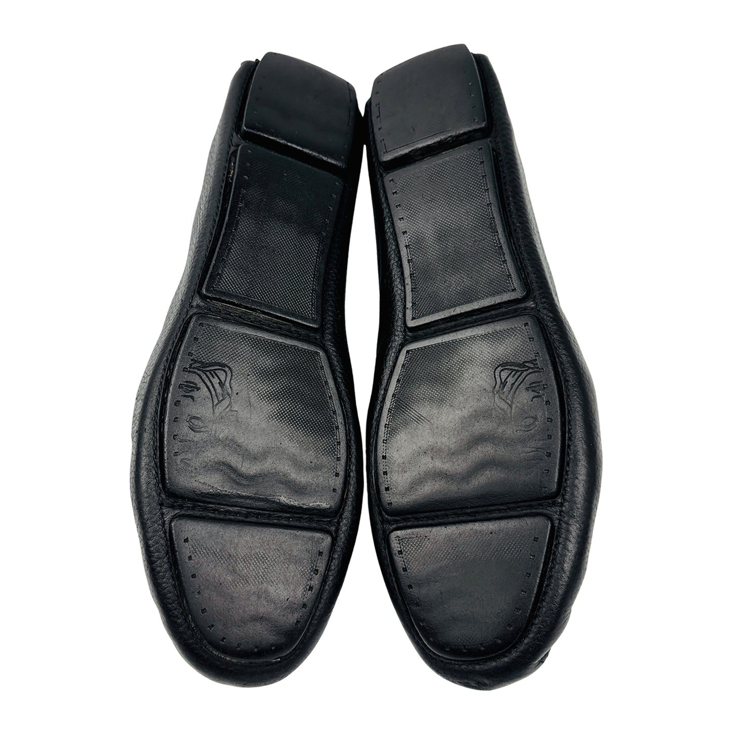 Versace Black Medusa Plaque Loafers (Size 42)
