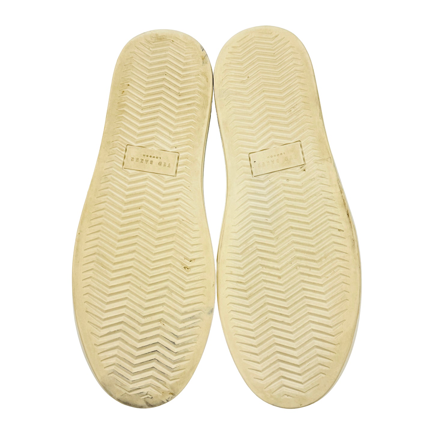 Ted Baker White Leather Platform Shoes (Size 42.5)