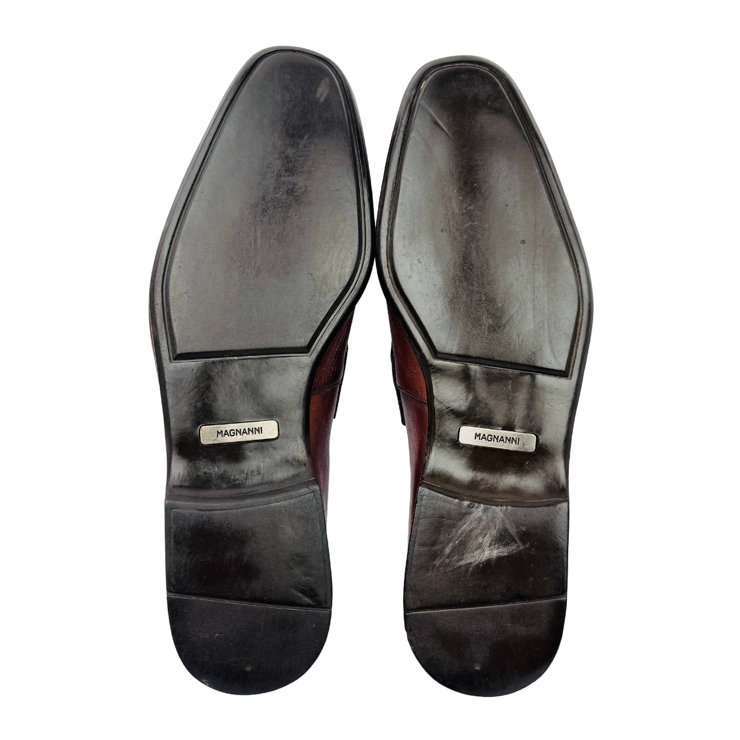 Magnanni Burgundy Leather Horsebit Loafers (Size 42.5) - 16482