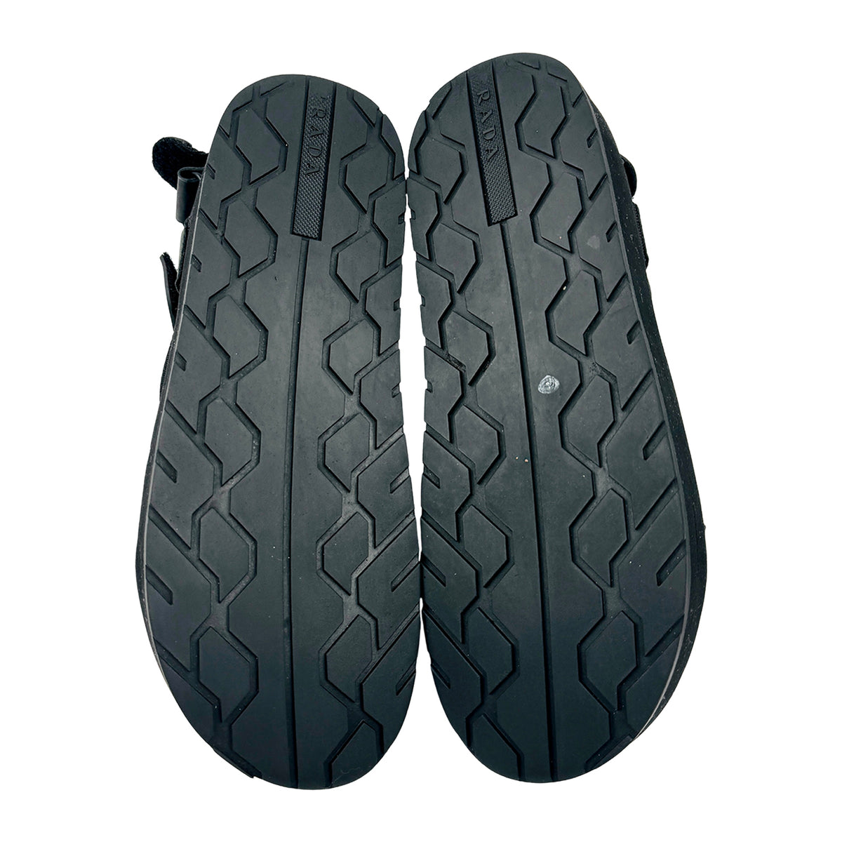 Prada Black Woven Canvas Nomad Sandals (Size 41)