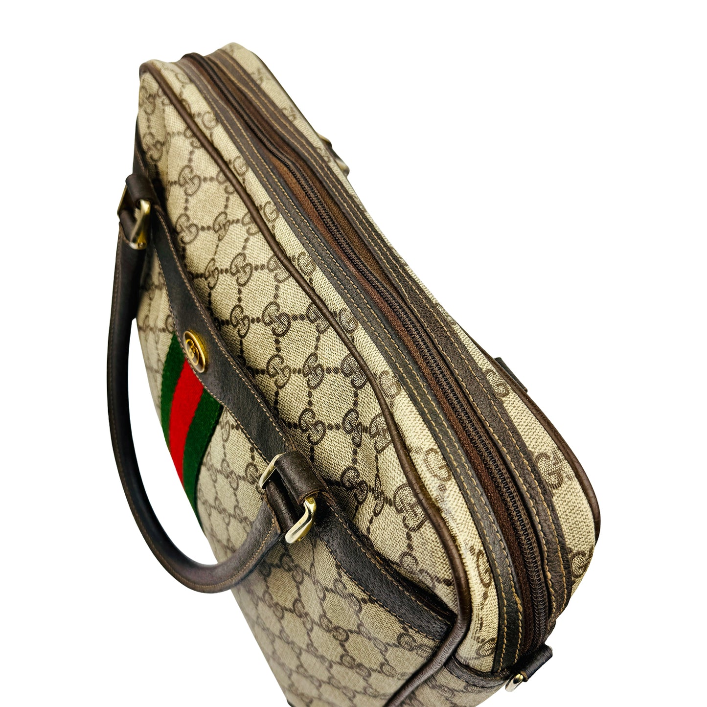Gucci GG Supreme 'Sherry Line' Beige Canvas Bag