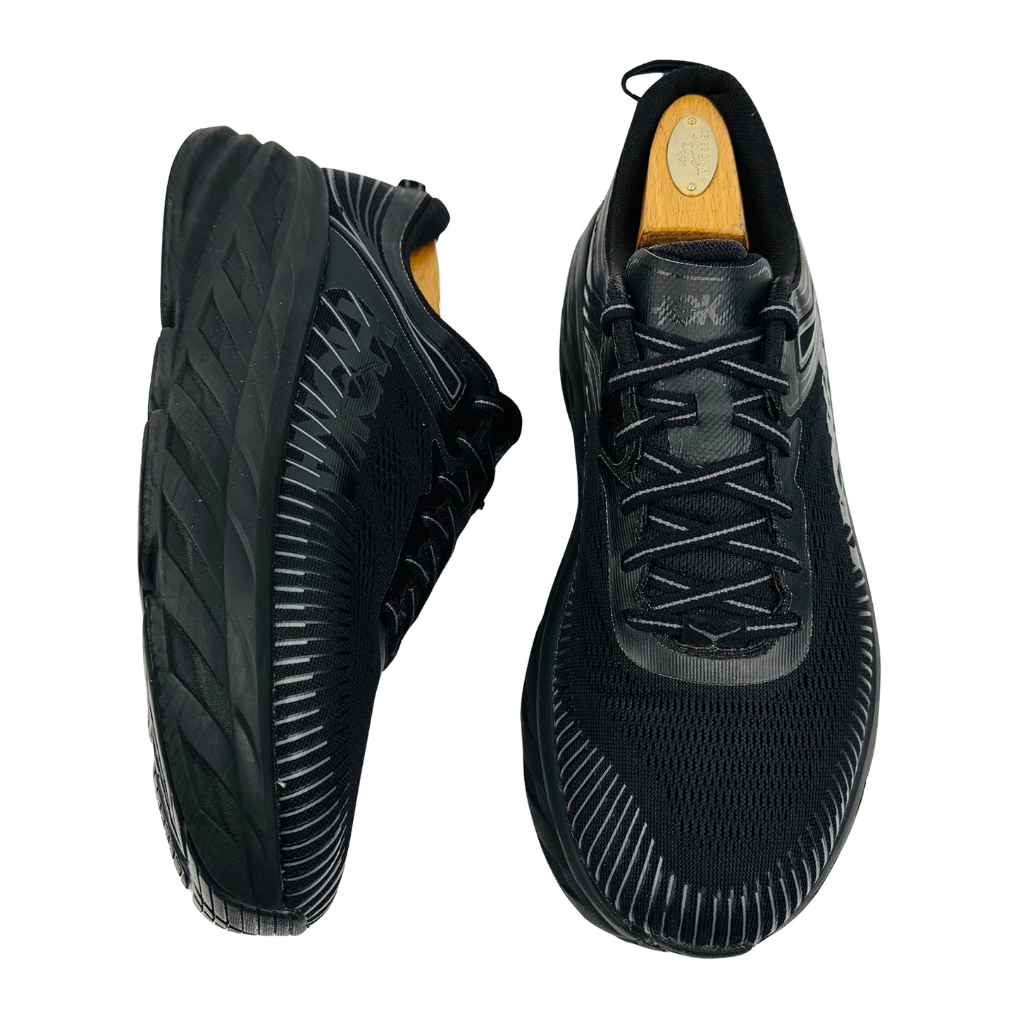 Hoka Bondi 7 Wide Black Shoes (Size 43.5) - 1110530-BBLC