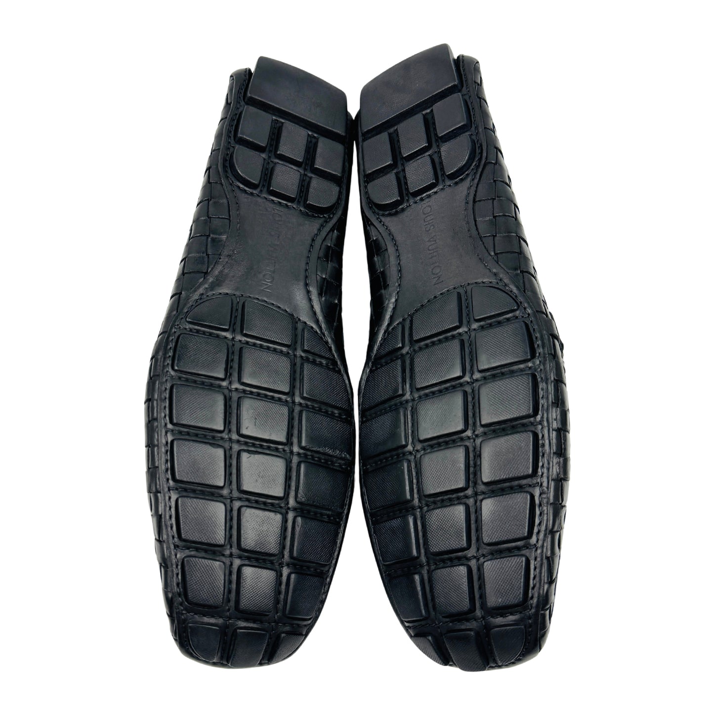 Louis Vuitton Monte Carlo Black Woven Leather Loafers (Size 45/45.5)