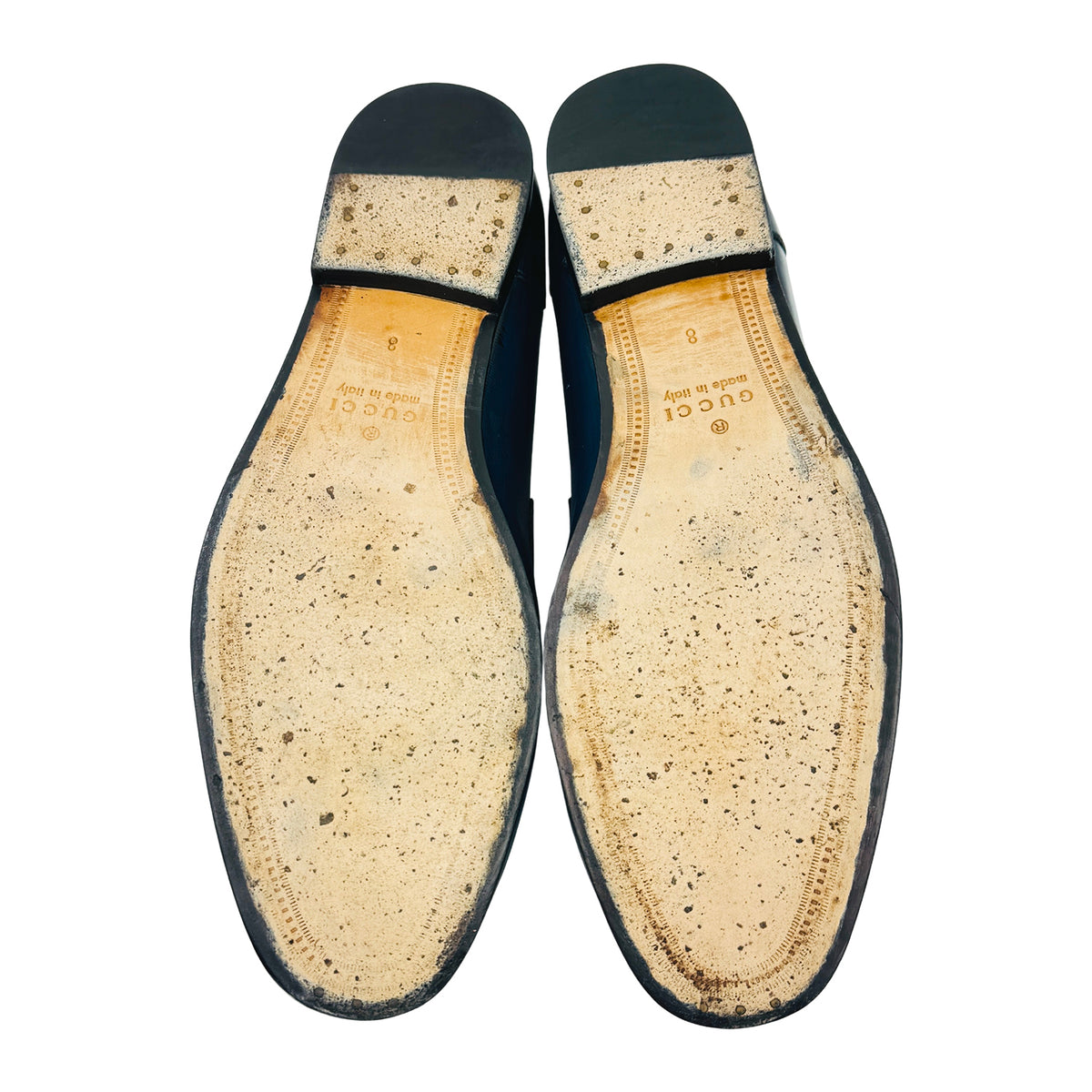 Gucci 1953 Dark Blue Leather Horsebit Loafers (Size 42) - 407318
