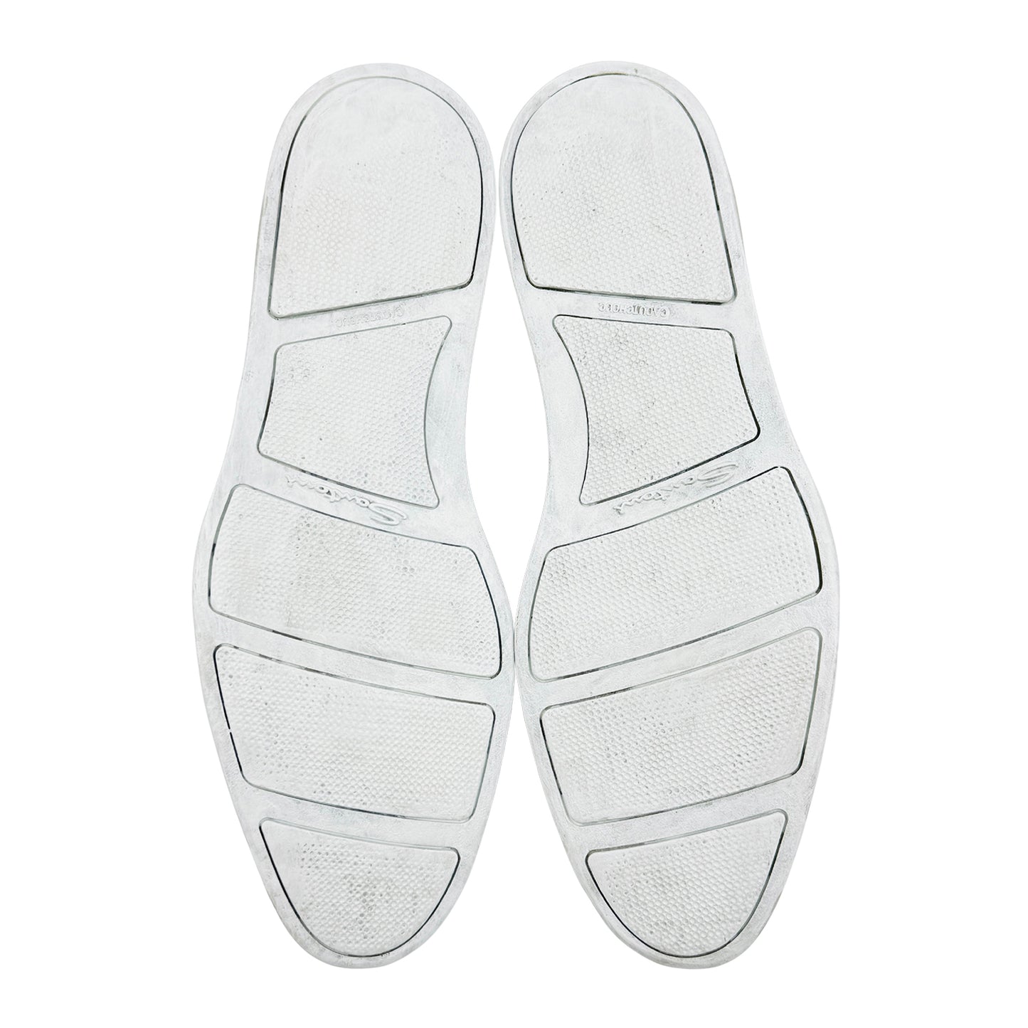 Santoni Men's 'Beige White' Monk Strap Shoes (Size 43)