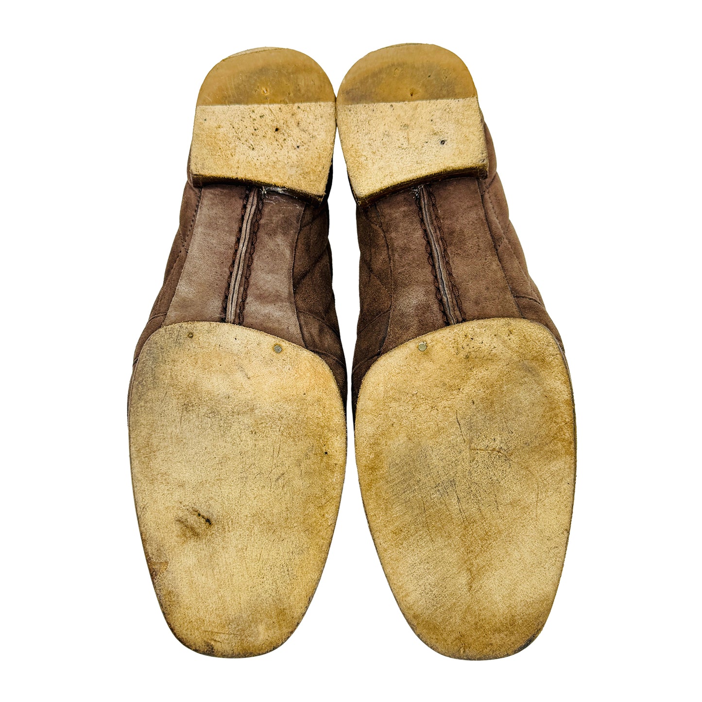 Tod's Brown Quilted Suede Moccasins (Size 37.5)