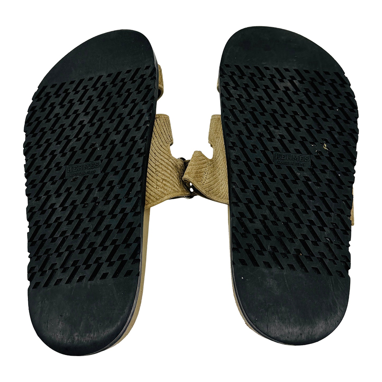 Hermès Chypre Beige Suede Sandal Slides (Size 40/40.5) - H221148Z