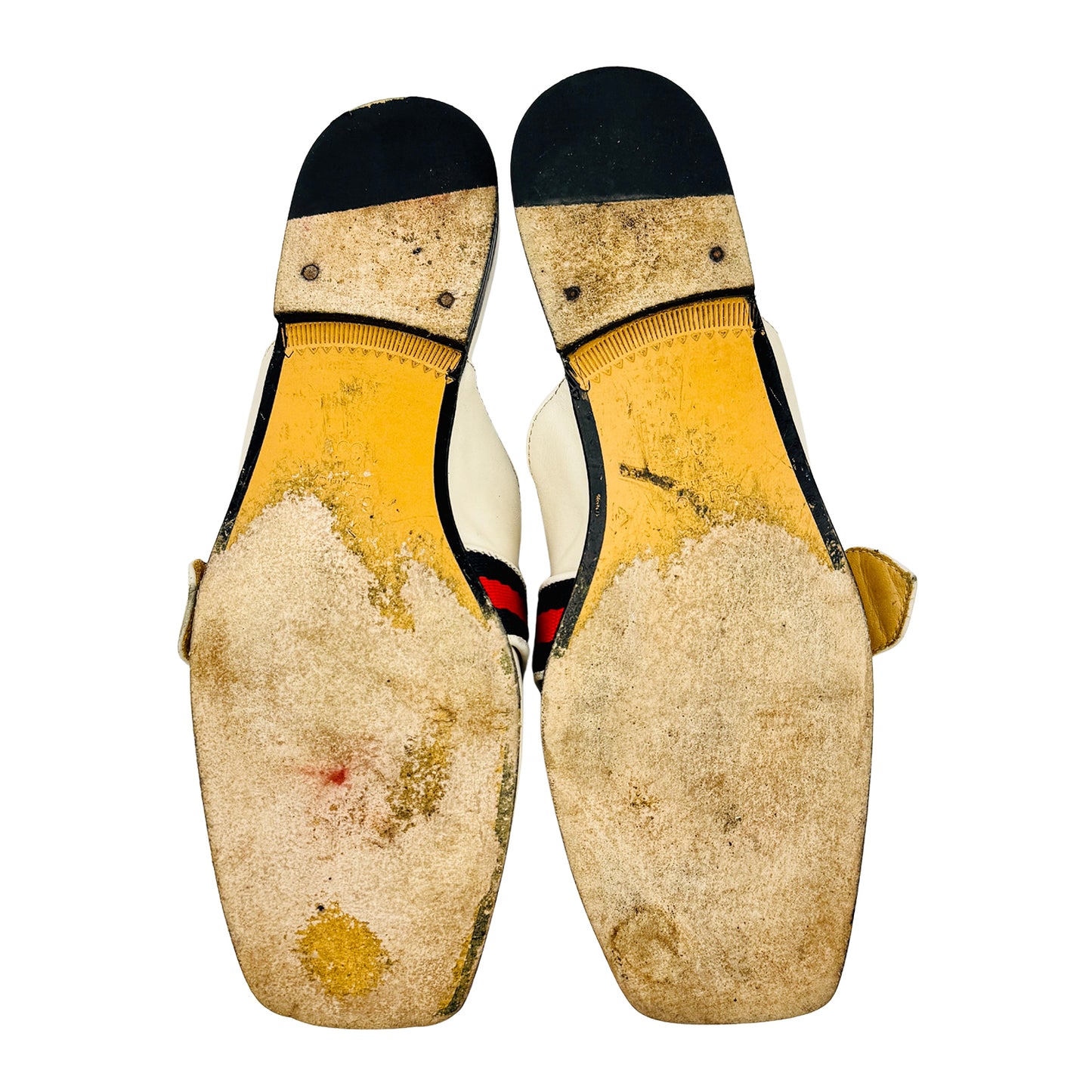 Gucci Women's Off-White Leather Mules (Size 35/35.5) - 423694