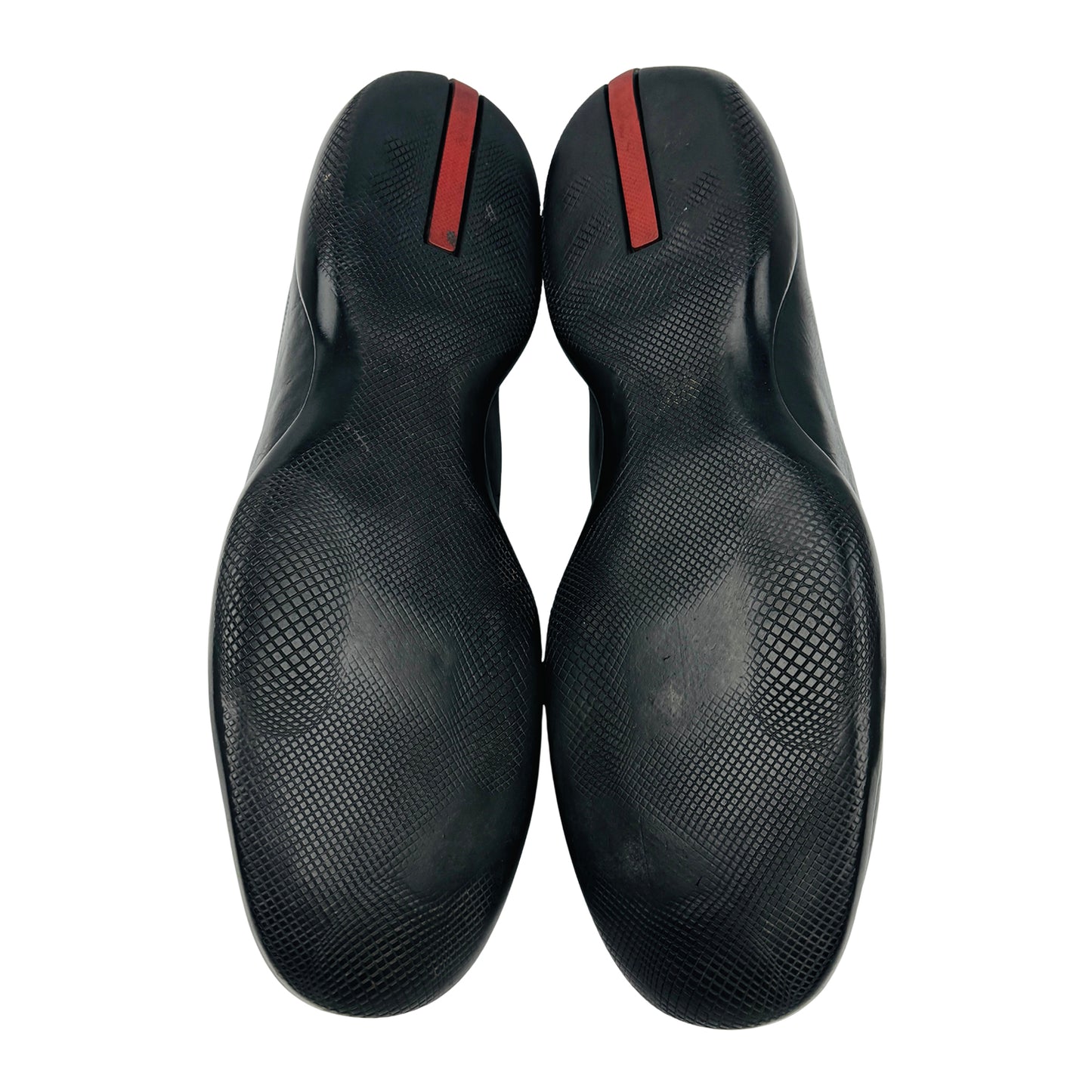 Prada Men's Black Leather Loafers (Size 43.5)