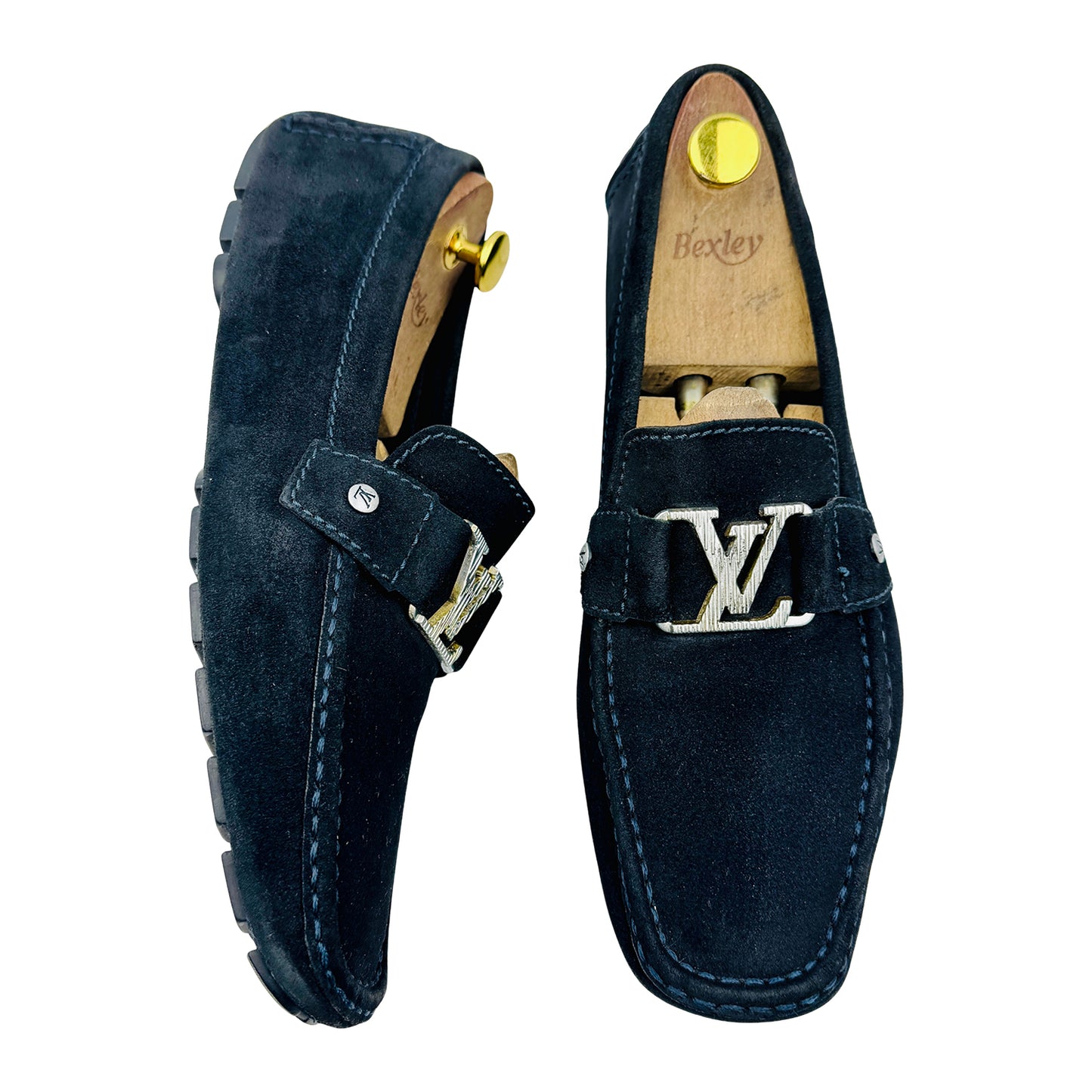 Louis Vuitton Monte Carlo Blue Loafers (Size 43.5) - FA 1006
