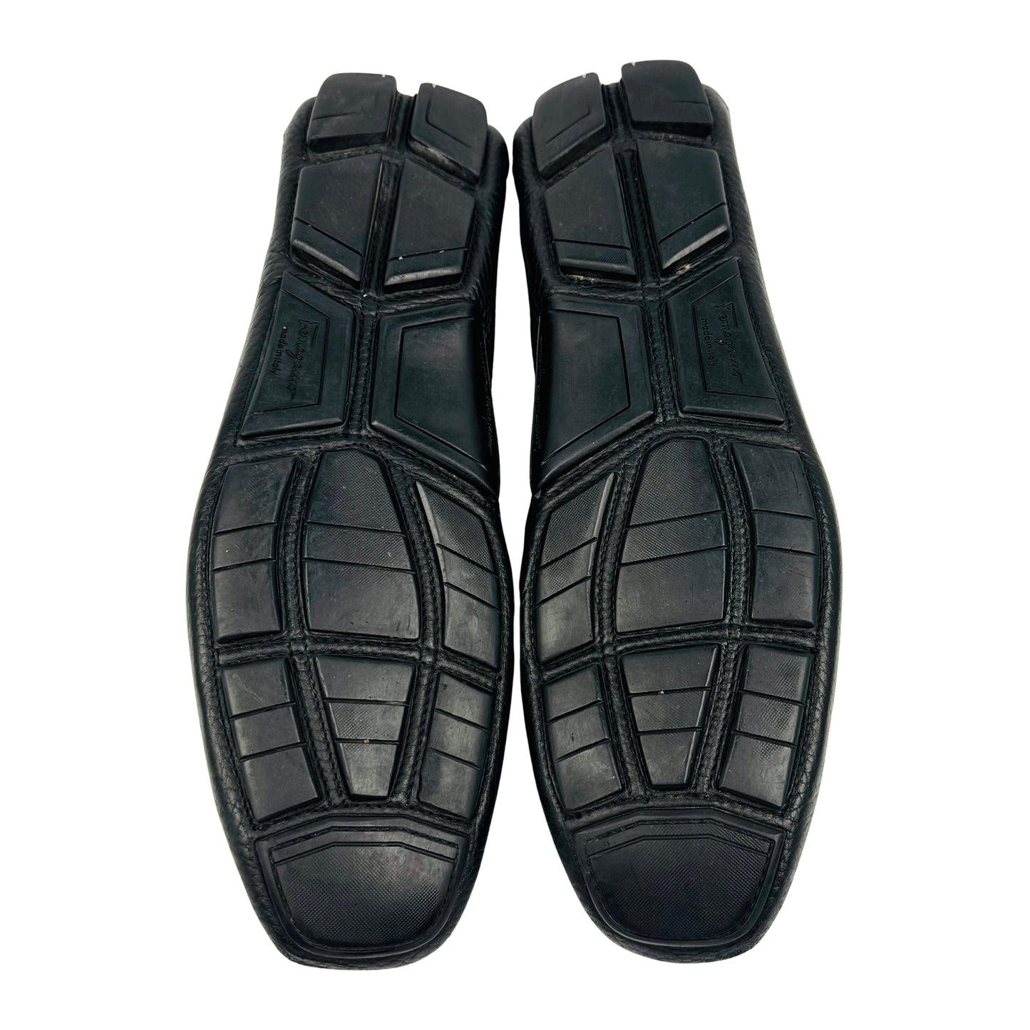 Salvatore Ferragamo Pebbled Leather Italian Loafers (Size 44.5)