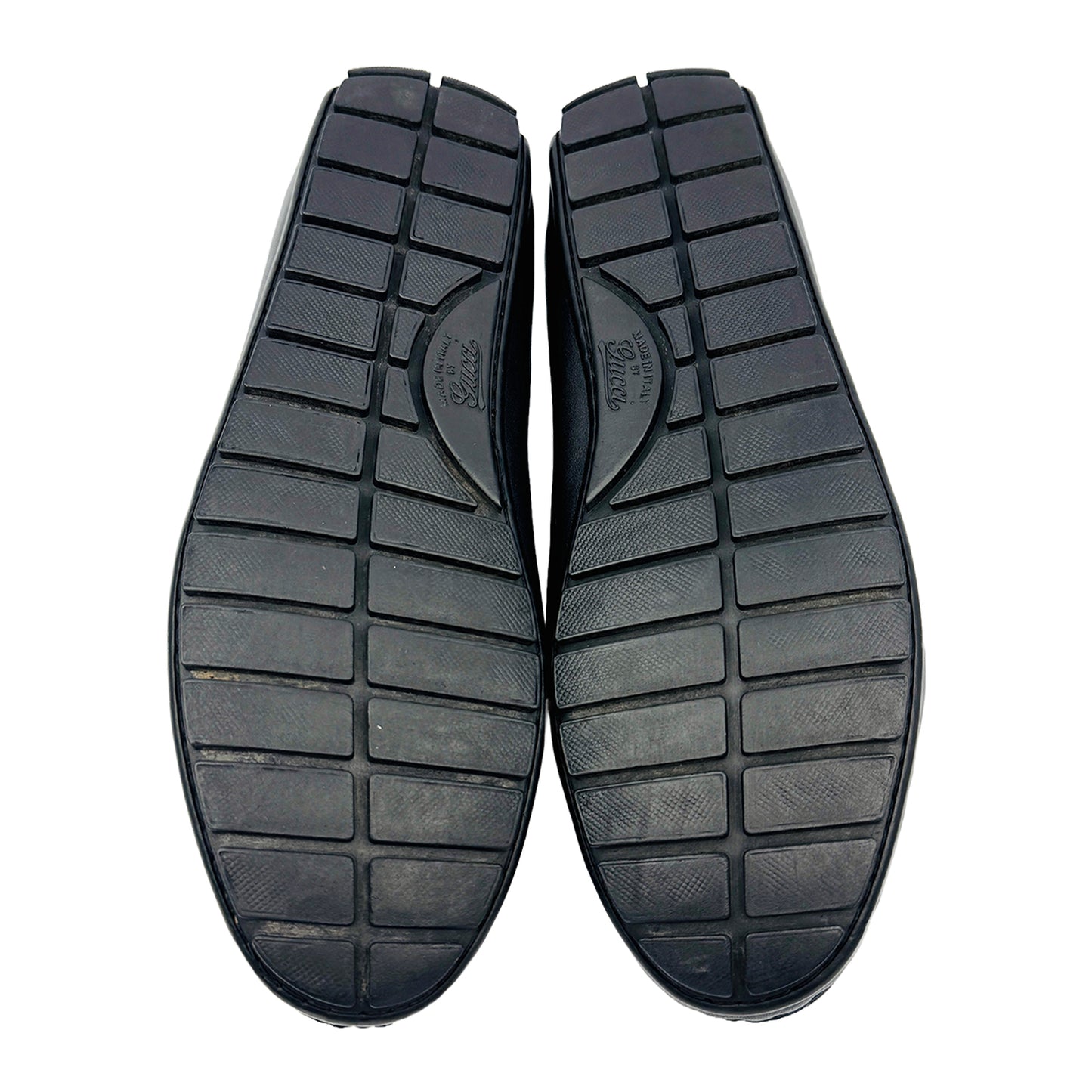 Outsole image of Gucci Men's Micro Sima Black Loafers (Size 41.5/42) - 466904-A9LF0-4009