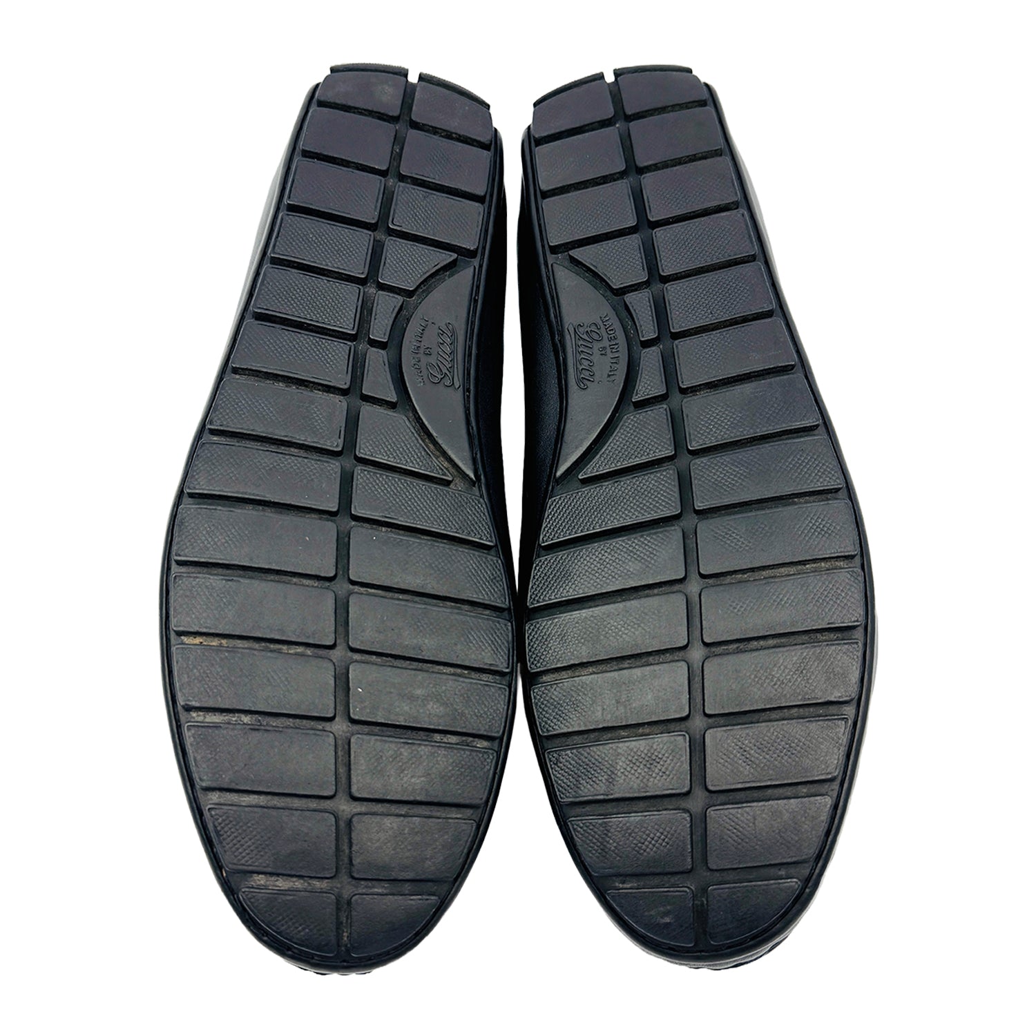 Outsole image of Gucci Men's Micro Sima Black Loafers (Size 41.5/42) - 466904-A9LF0-4009