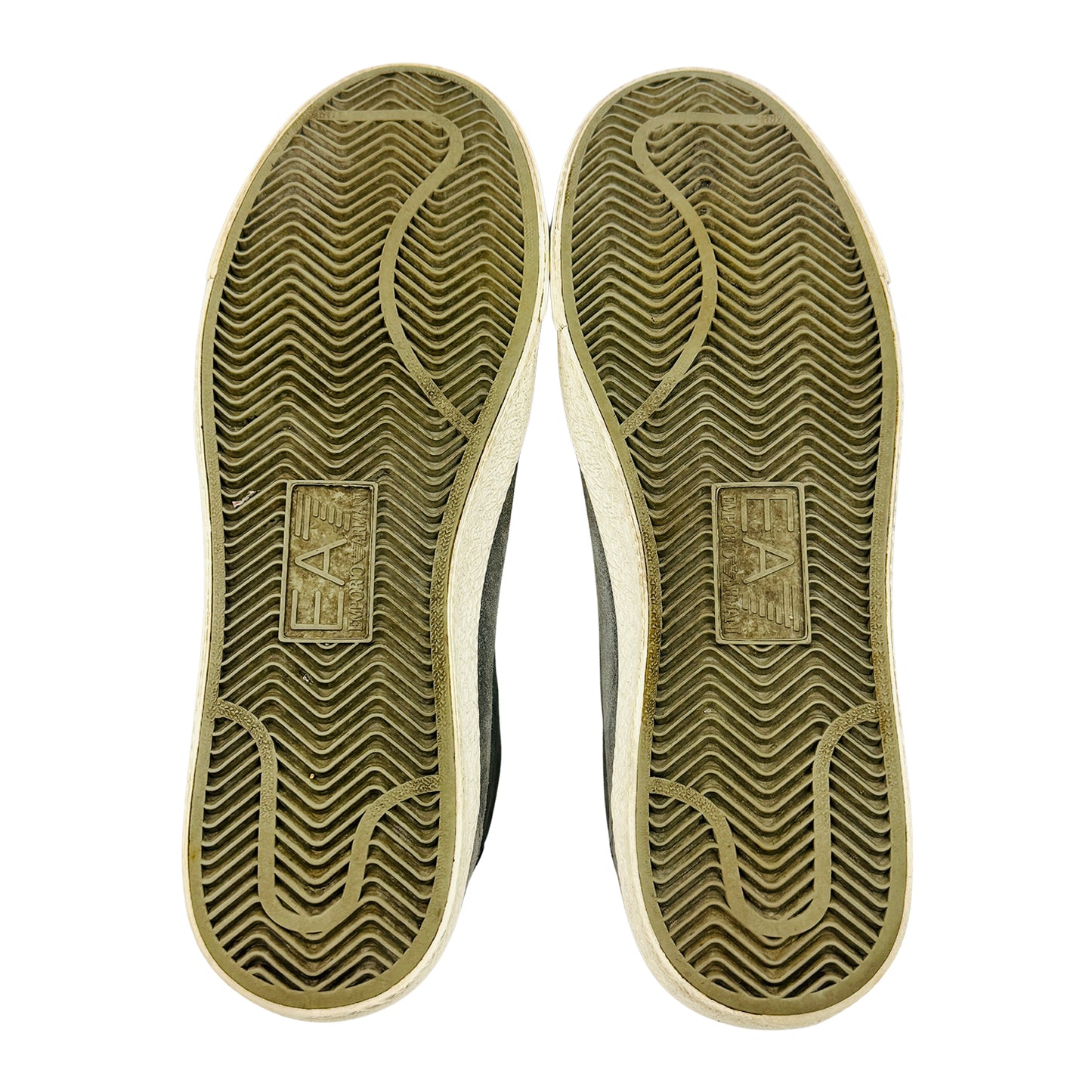 Emporio Armani EA7 Eagle Logo Suede Sneakers (Size 43/43.5)