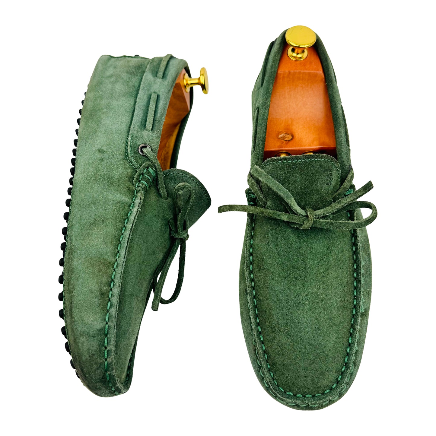 TOD'S Men's Green Gommino Driving Loafer (Size 41/41.5)