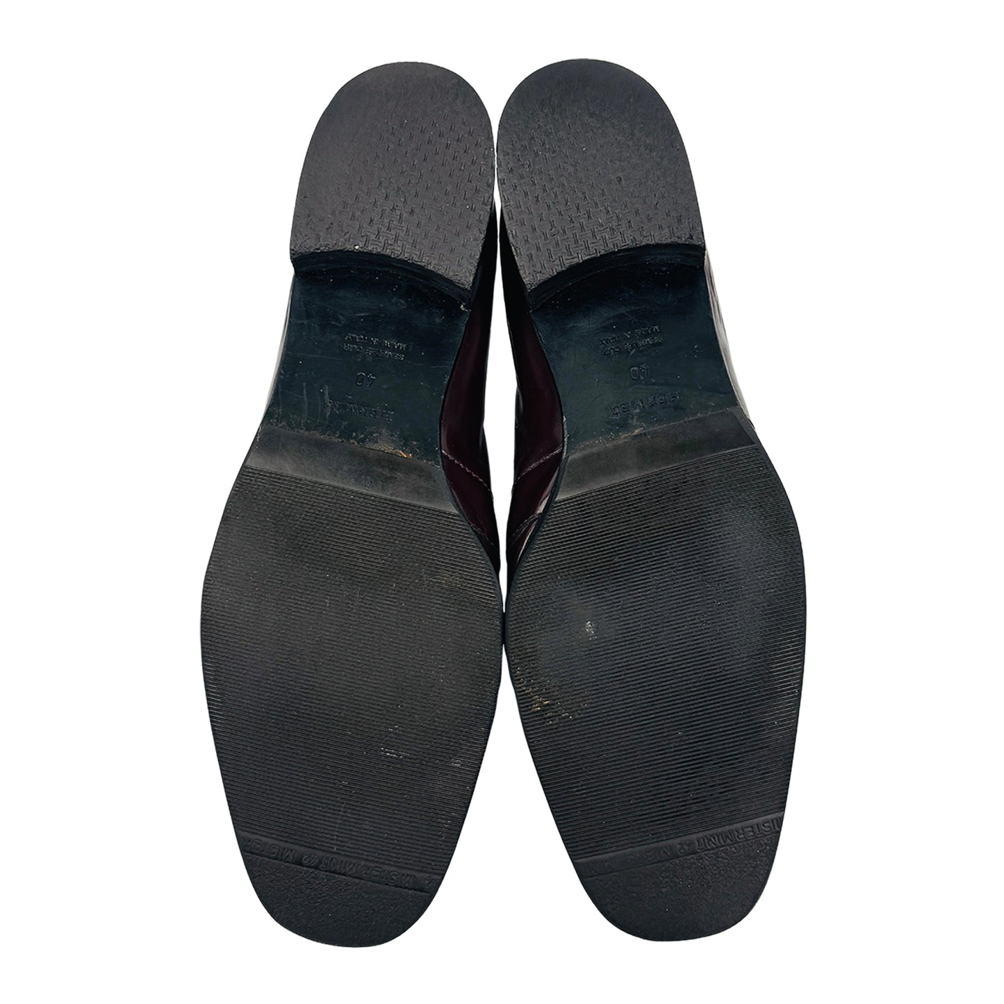 Hermès 'Burgundy' Leather Loafers (Size 40/40.5)
