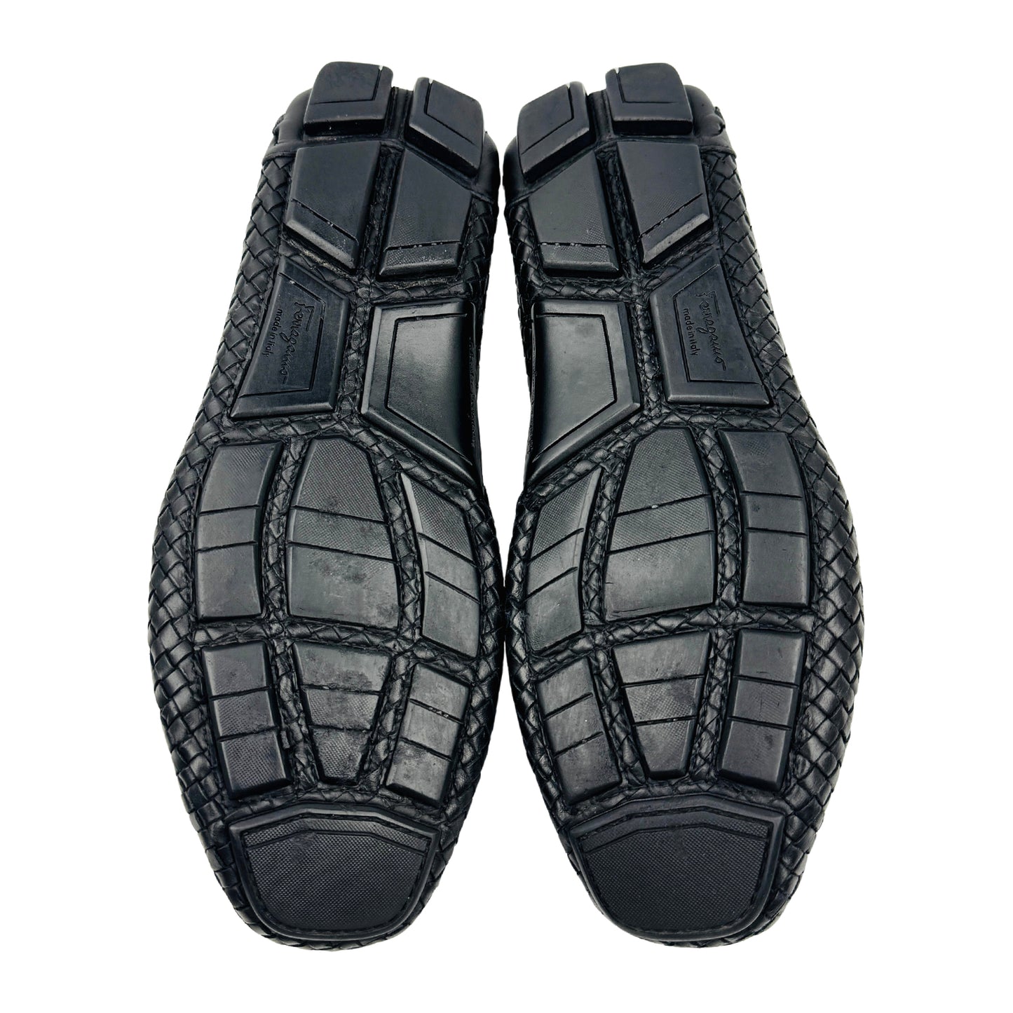 Salvatore Ferragamo Parigi Woven Leather Loafers (Size 41)