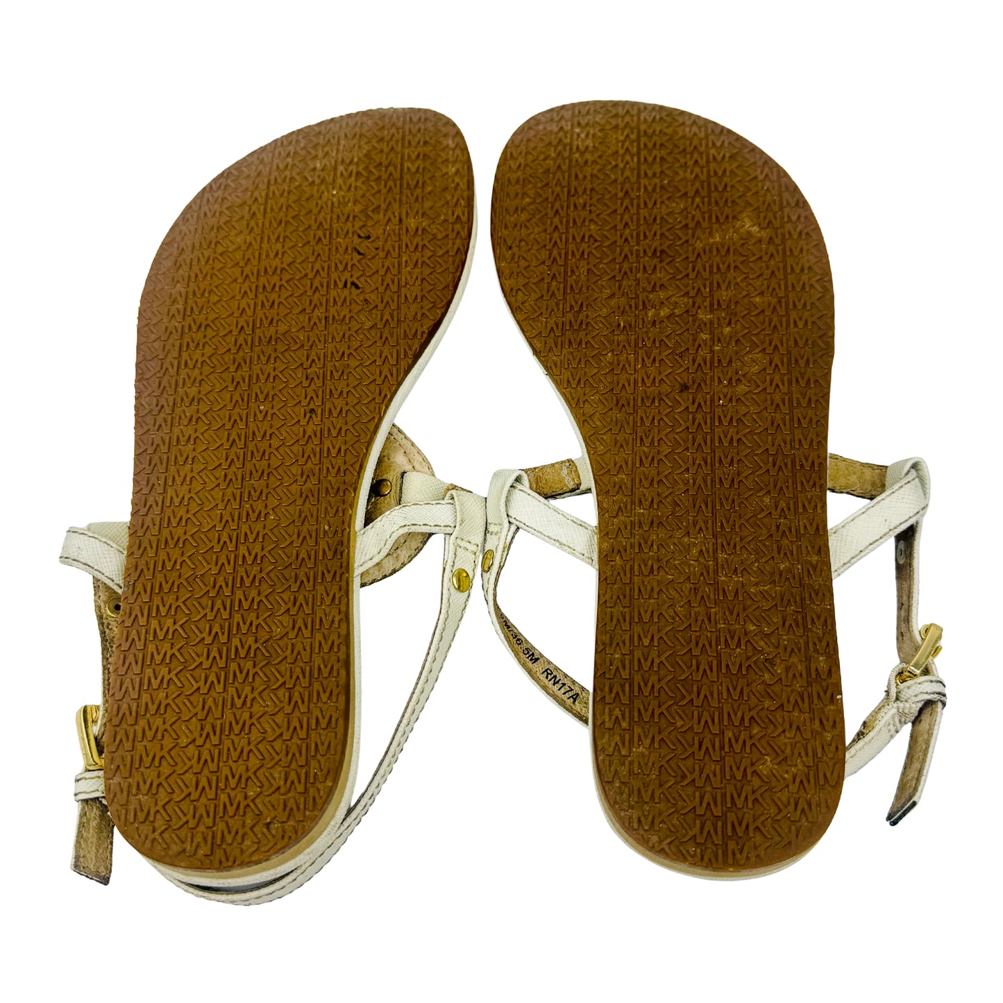 Michael Kors Casey Canvas Sandals (Size 36.5) - RN178