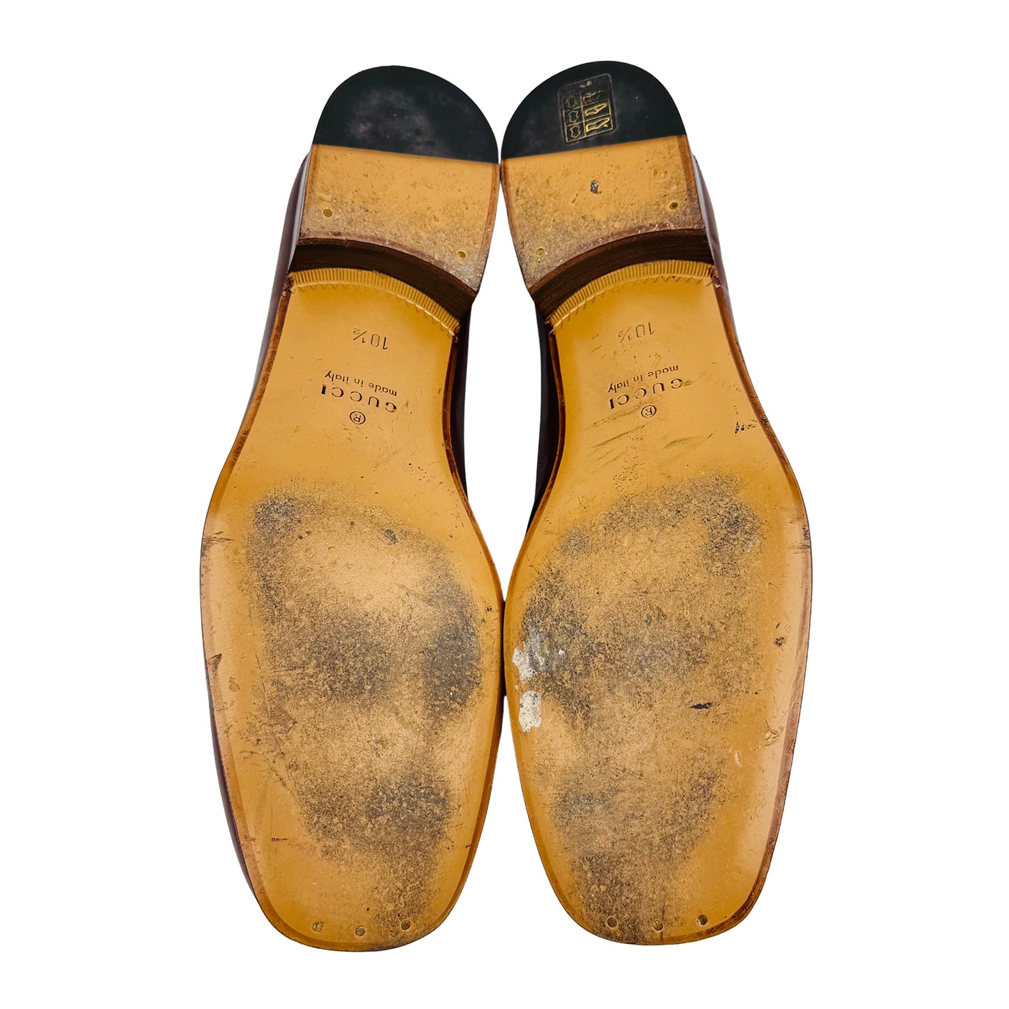 Gucci Men's Horsebit Brown Leather Loafers (Size 43/43.5)