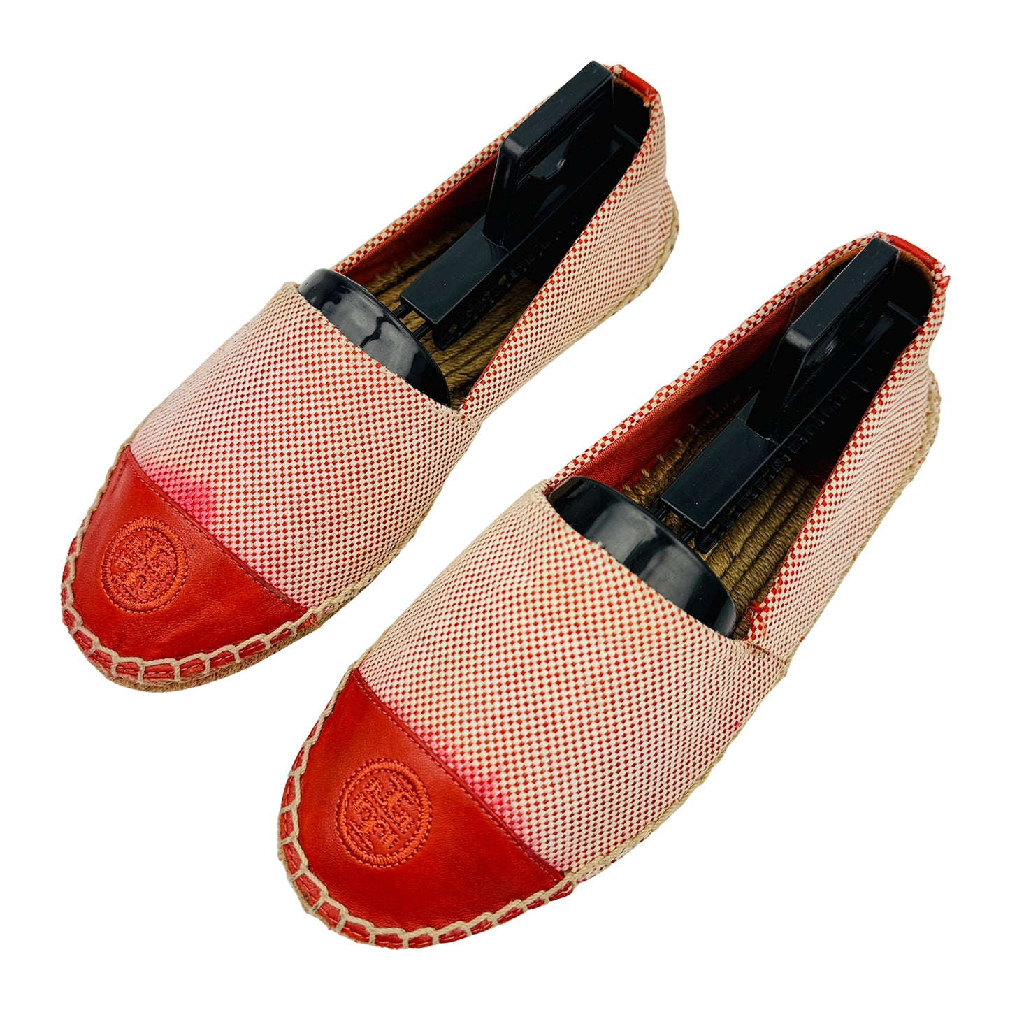 Tory Burch Women's Red Espadrille Shoes (Size 37.5)