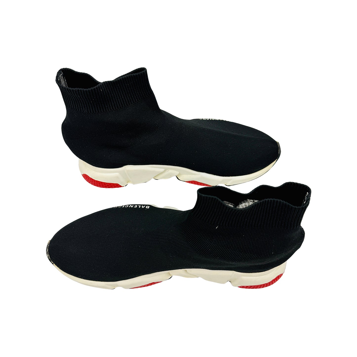 Balenciaga Speed Trainer 'Black White Red' Shoes (Size 44)