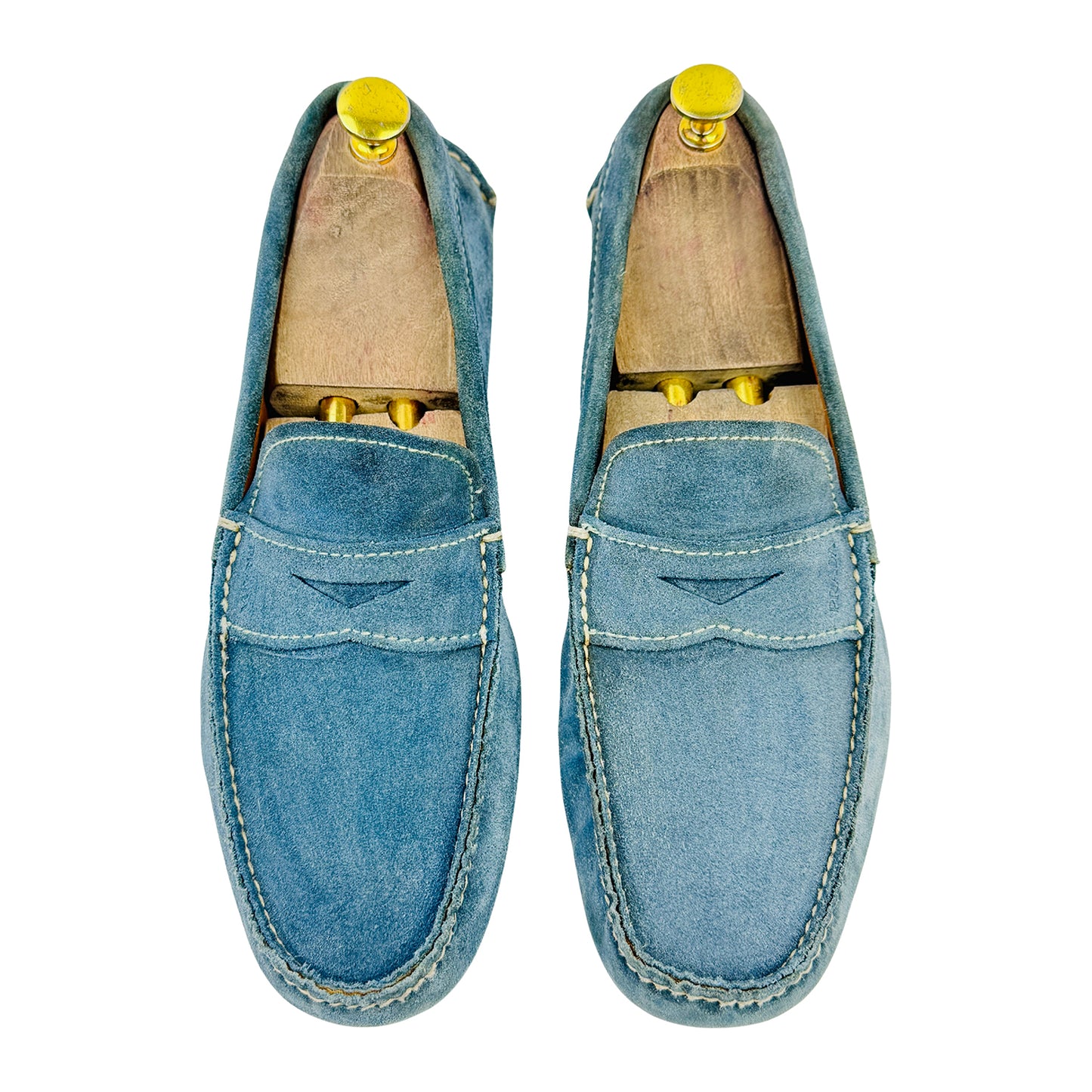 Prada Men's Blue Italian Loafers (Size 42) - 2DD001