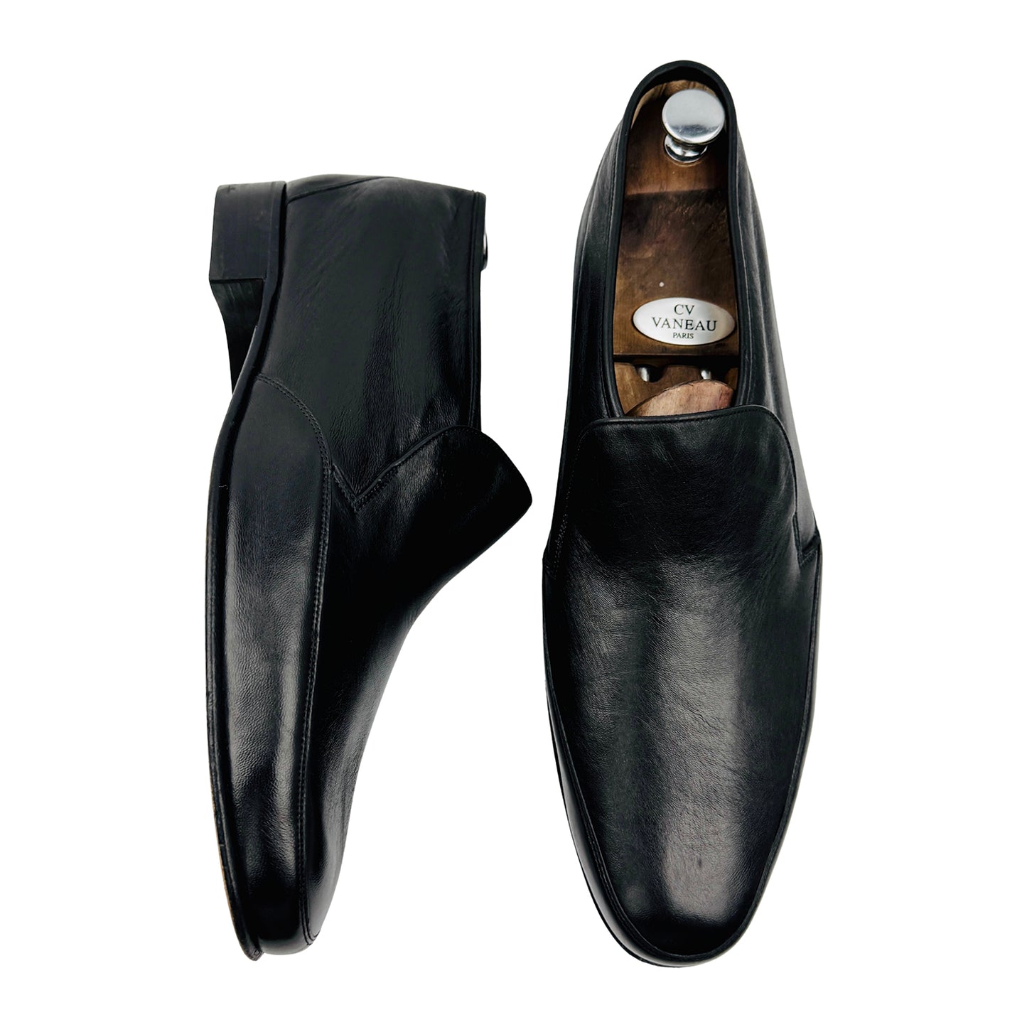 Bally Men's Black Leather Loafers (Size 45)