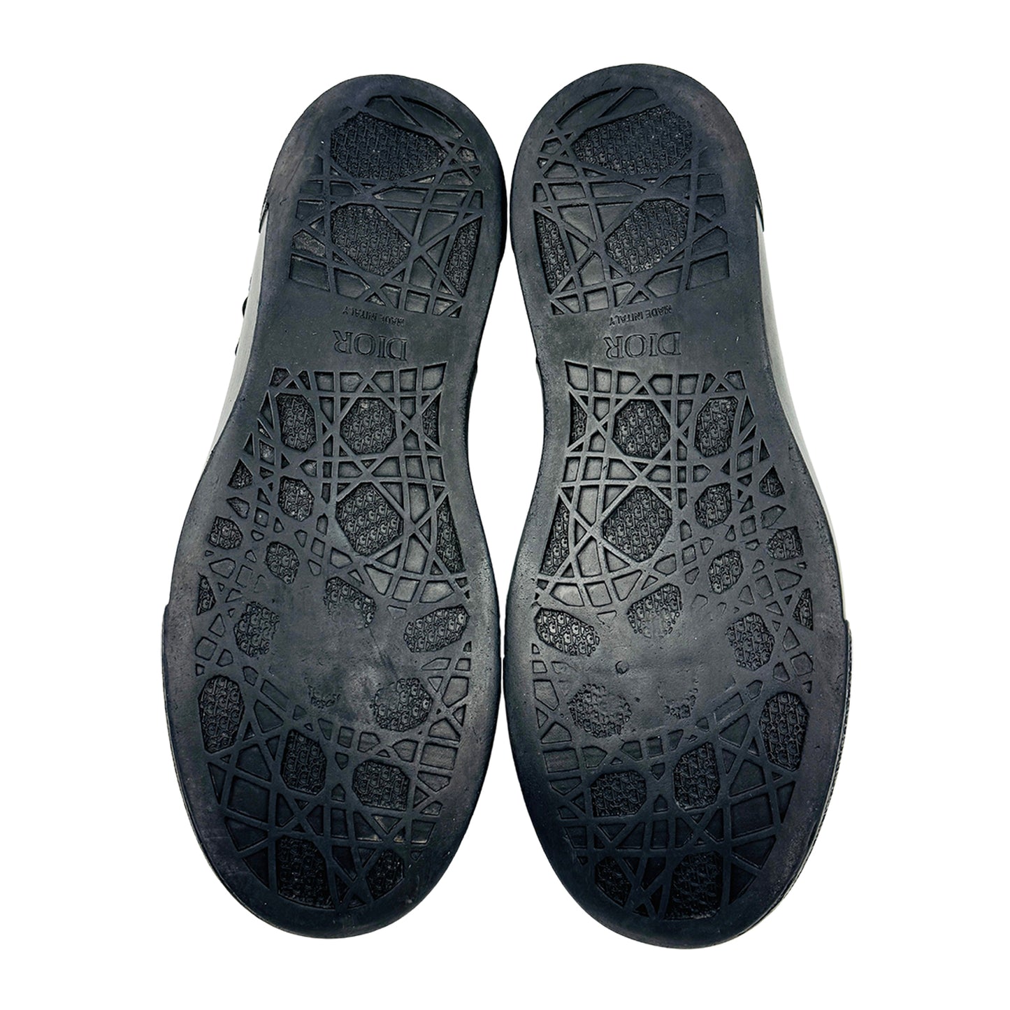 Dior B33 Black Raised Oblique Embroidery Sneakers (Size 42)