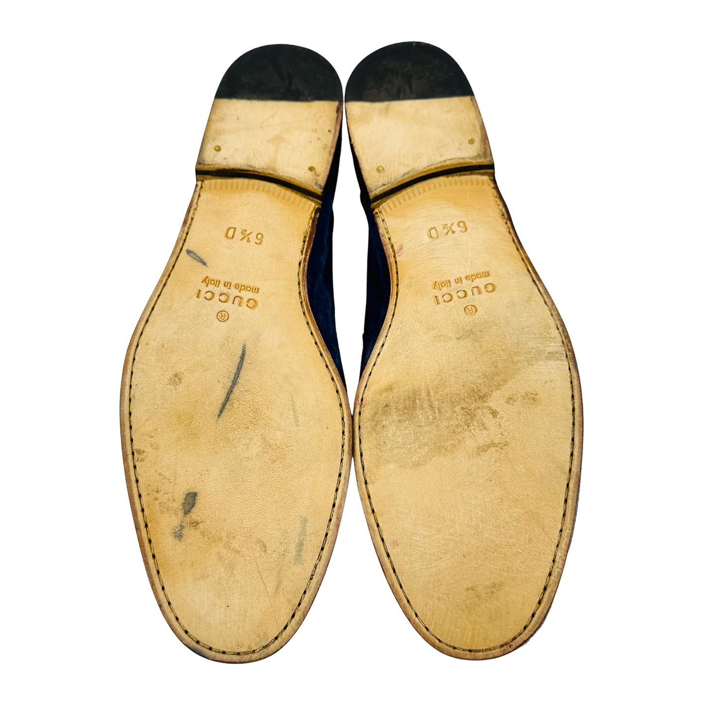 Gucci 'Indigo' Italian Suede Moccasins (Size 41/41.5) - 174324