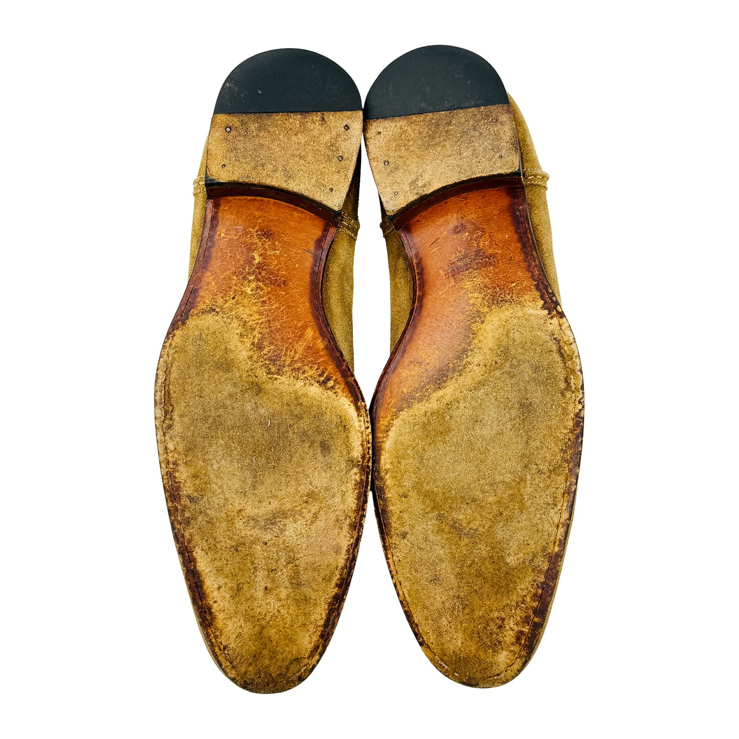 Magnanni Men's Tan Suede Penny Loafers (Size 47)