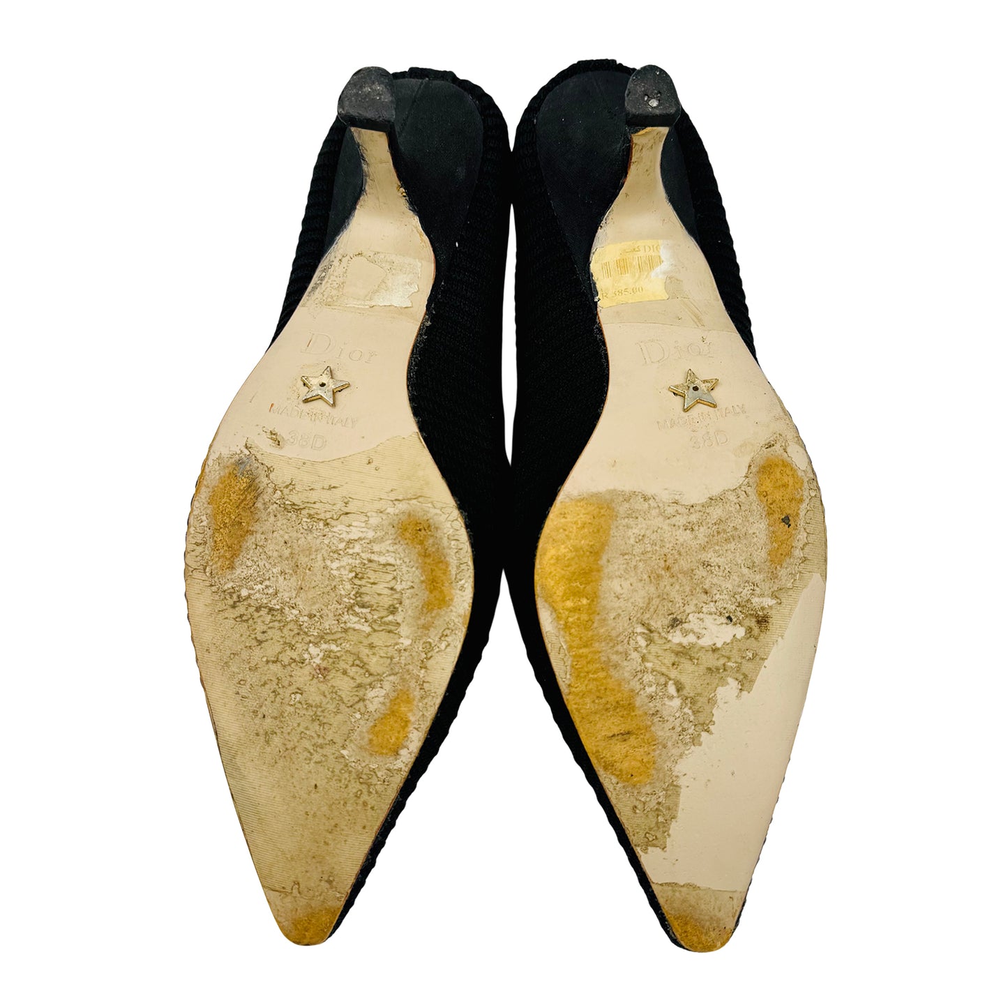 Christian Dior J’Adior Black Technical Fabric Pumps (Size 38/38.5)