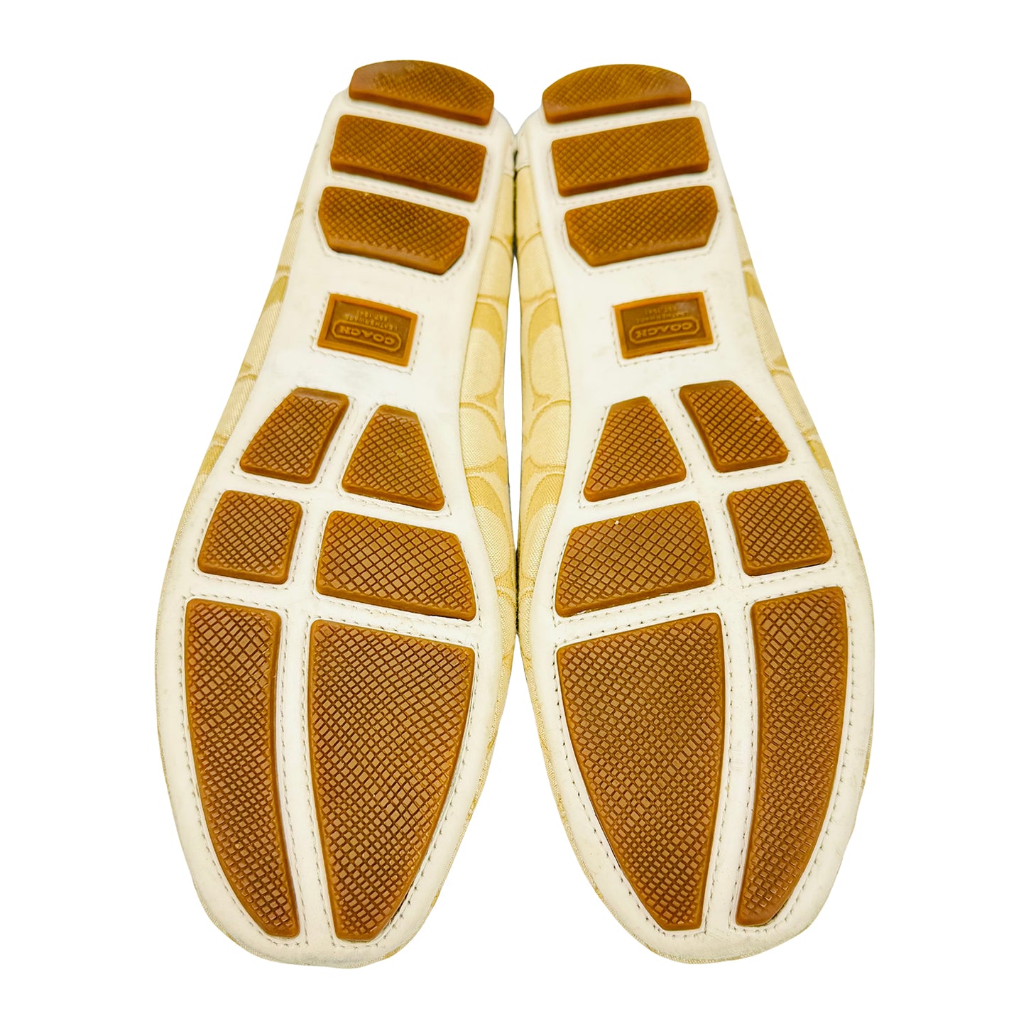 Coach Women's Signature Monogram Canvas Ballet Flats (Size 40)