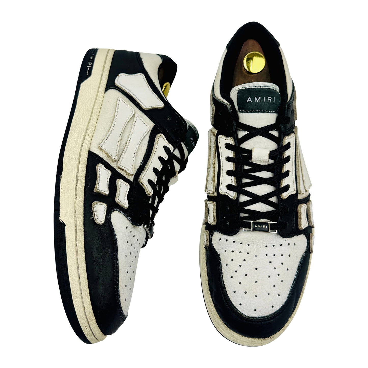 AMIRI Men's Skel Top Low Leather Sneakers (Size 45)