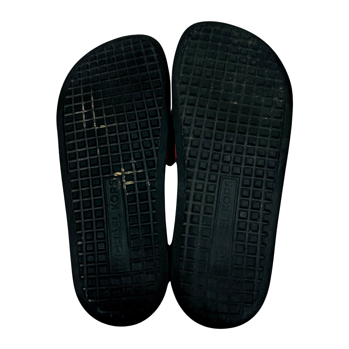 Michael Kors Jase 'Red Black' Slides (Size 37)