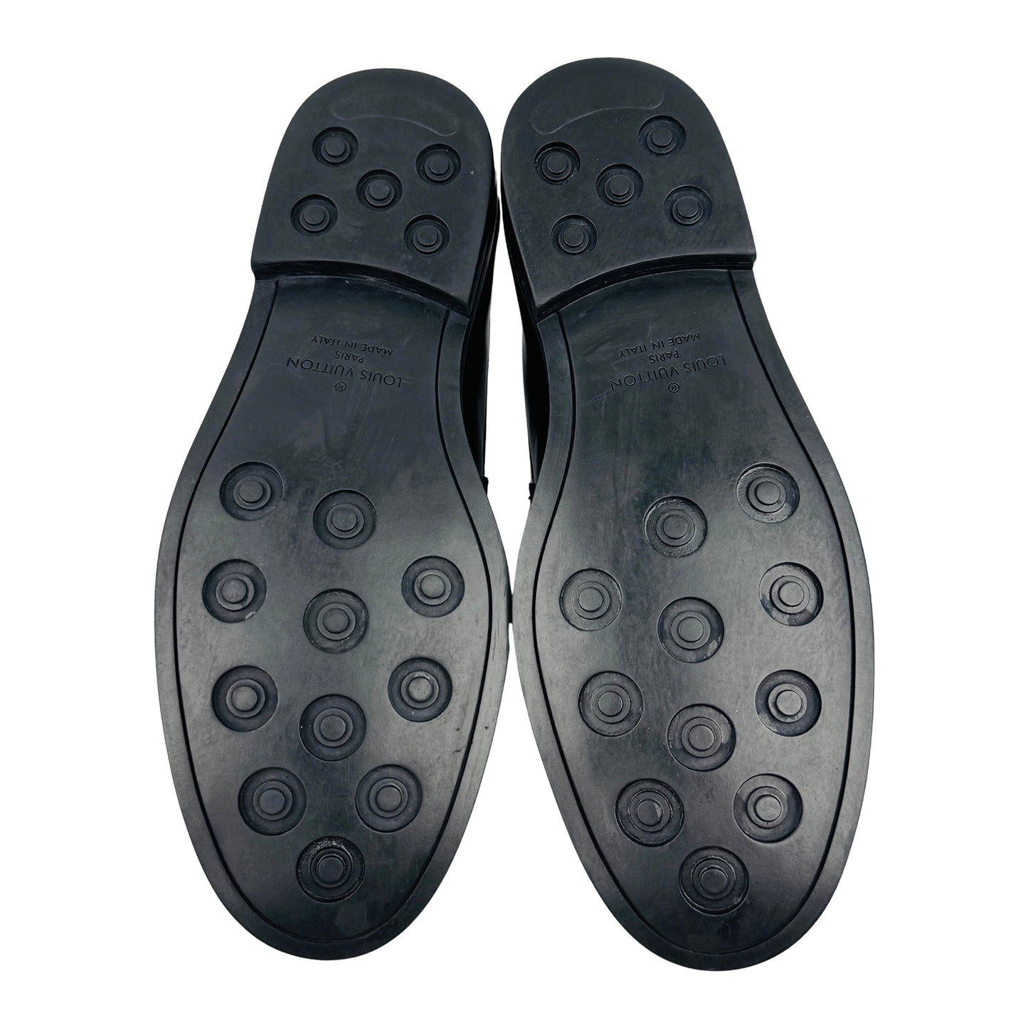 Louis Vuitton Major Black Leather Loafers (Size 41/41.5)