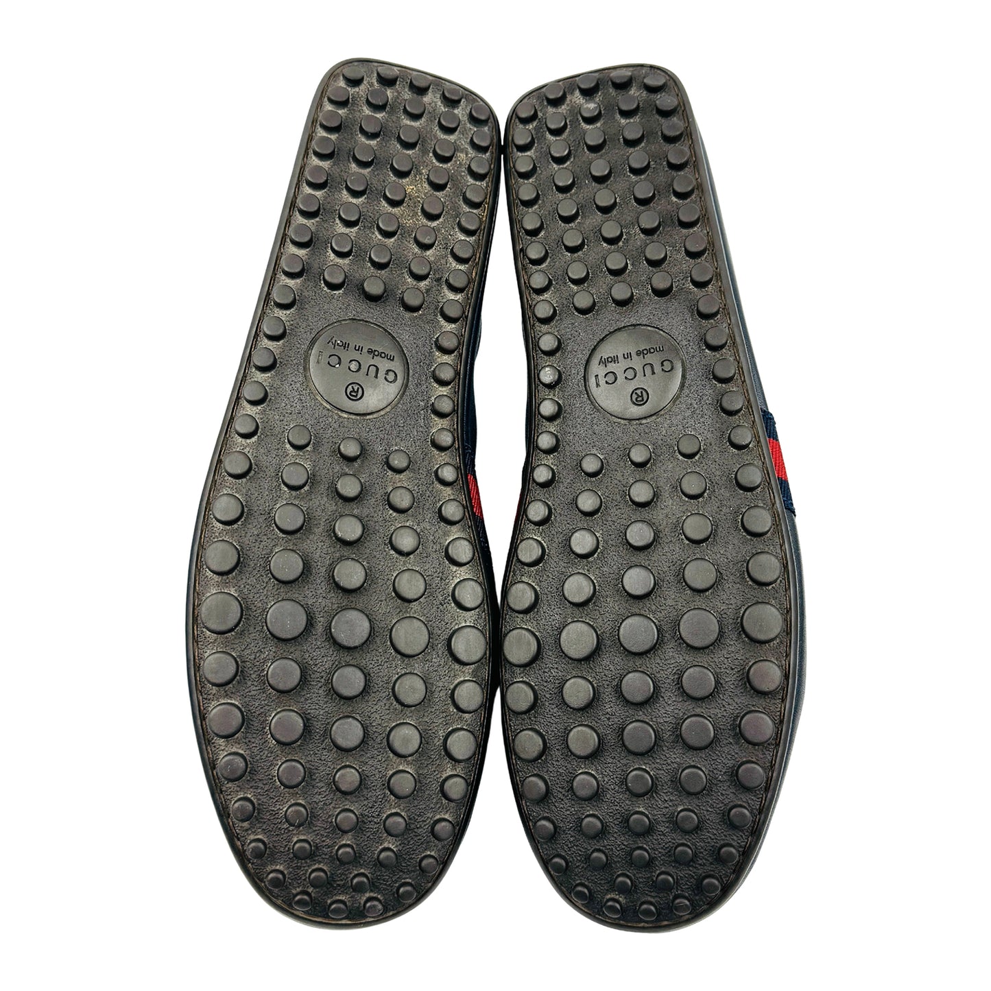 Gucci Men's Driver Web Loafers (Size 43/43.5) - 407411