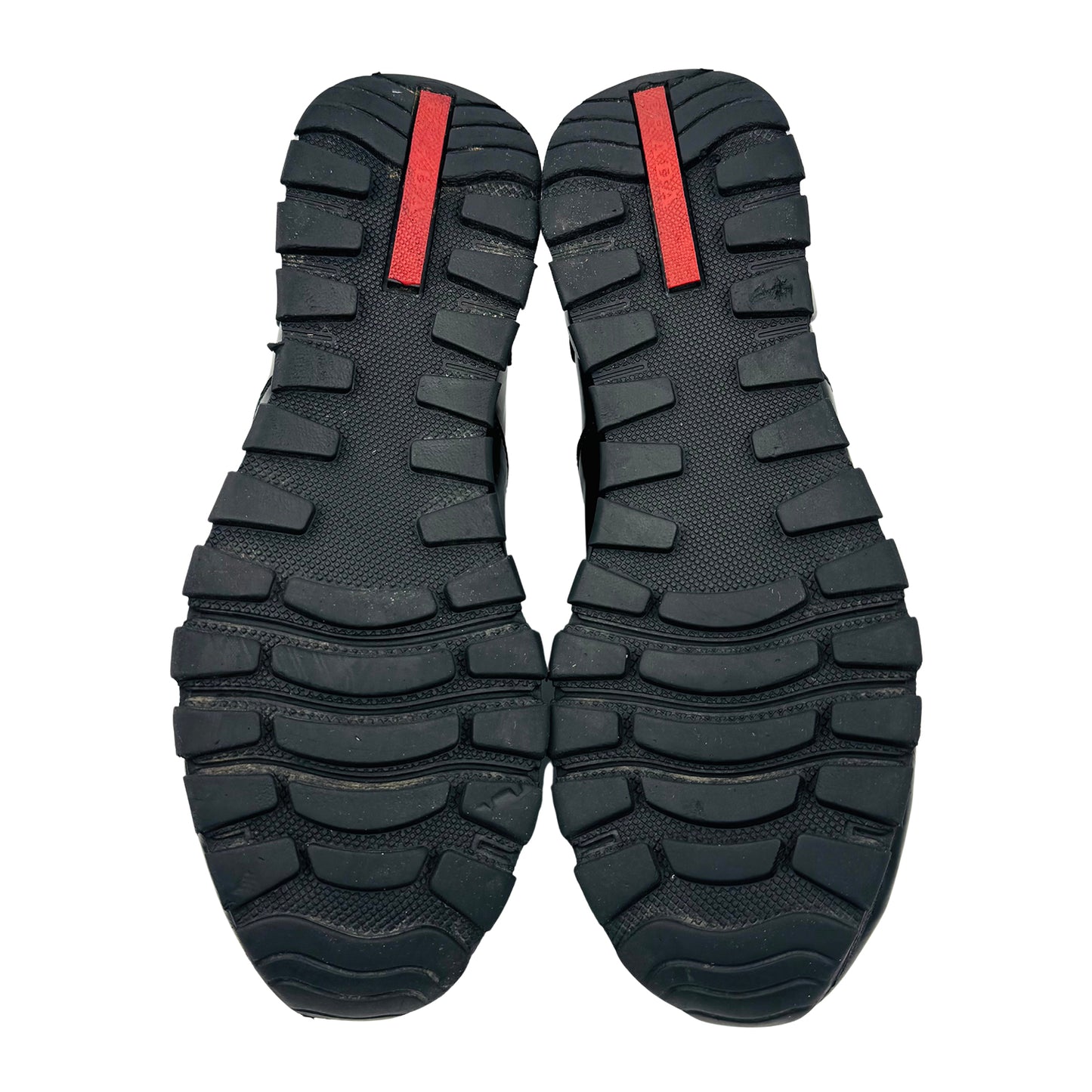 Prada Men's Match Race Black Leather Sneakers (Size 42)