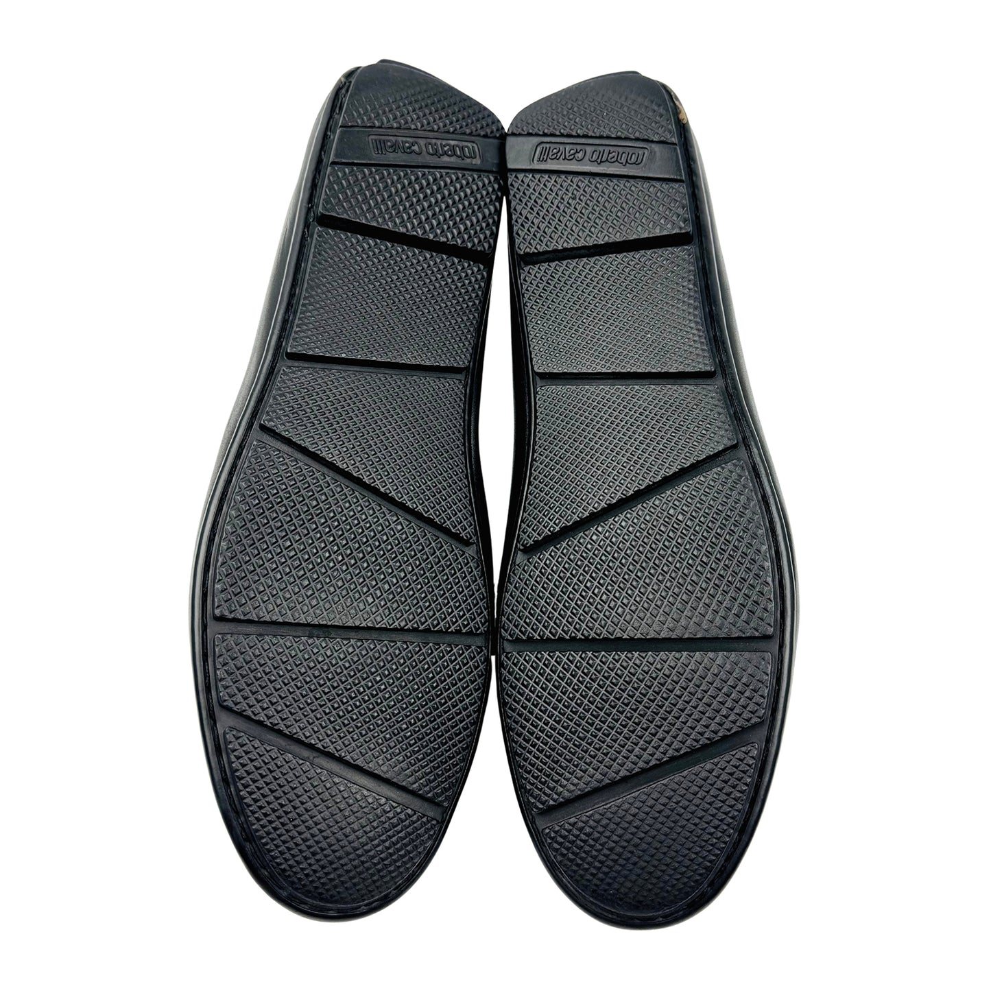 Roberto Cavalli Men's Black Genuine Leather Loafers (Size 42/42.5)